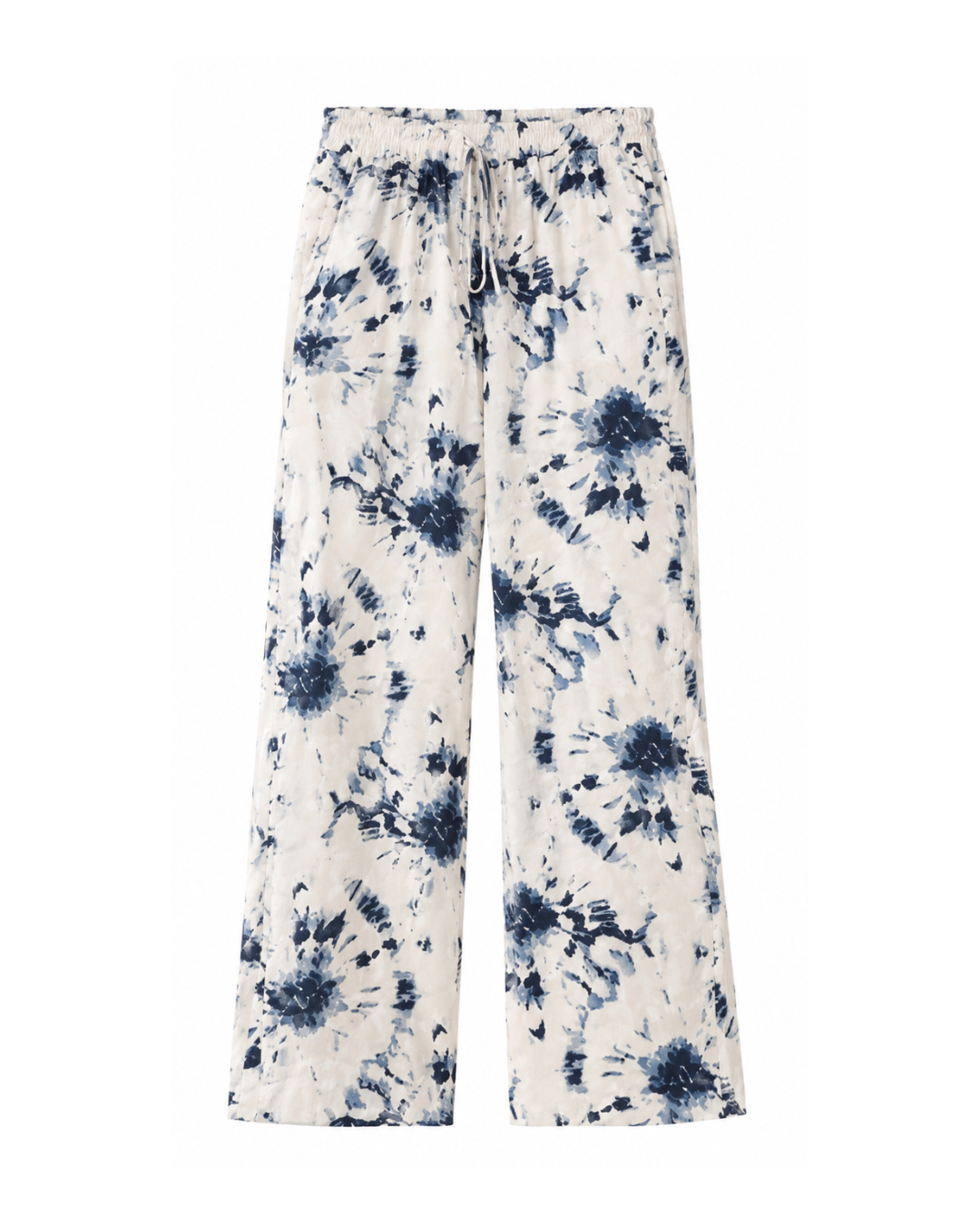Tie-Dye Wide-Leg Printed Palazzo Pants