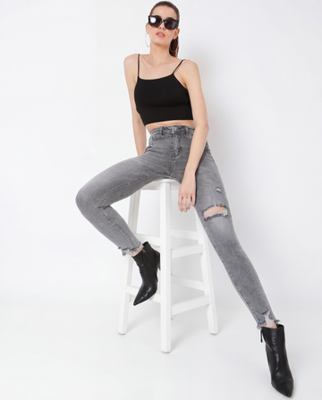 Grey Slim fit Jeans