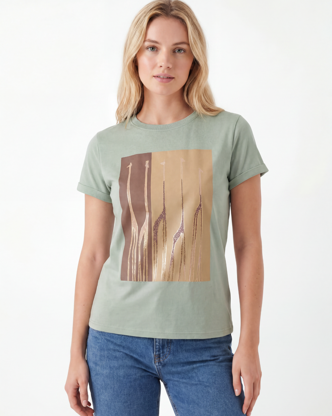 Giraffe Silhouette Print Tee