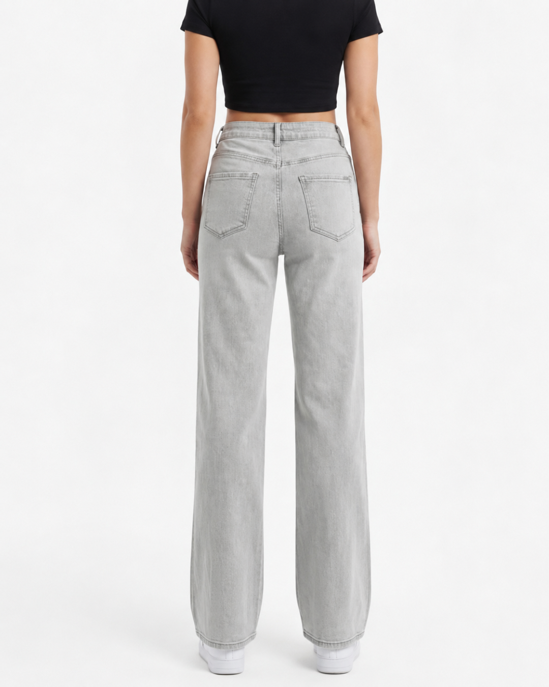 Straight-Leg High-Rise Jeans