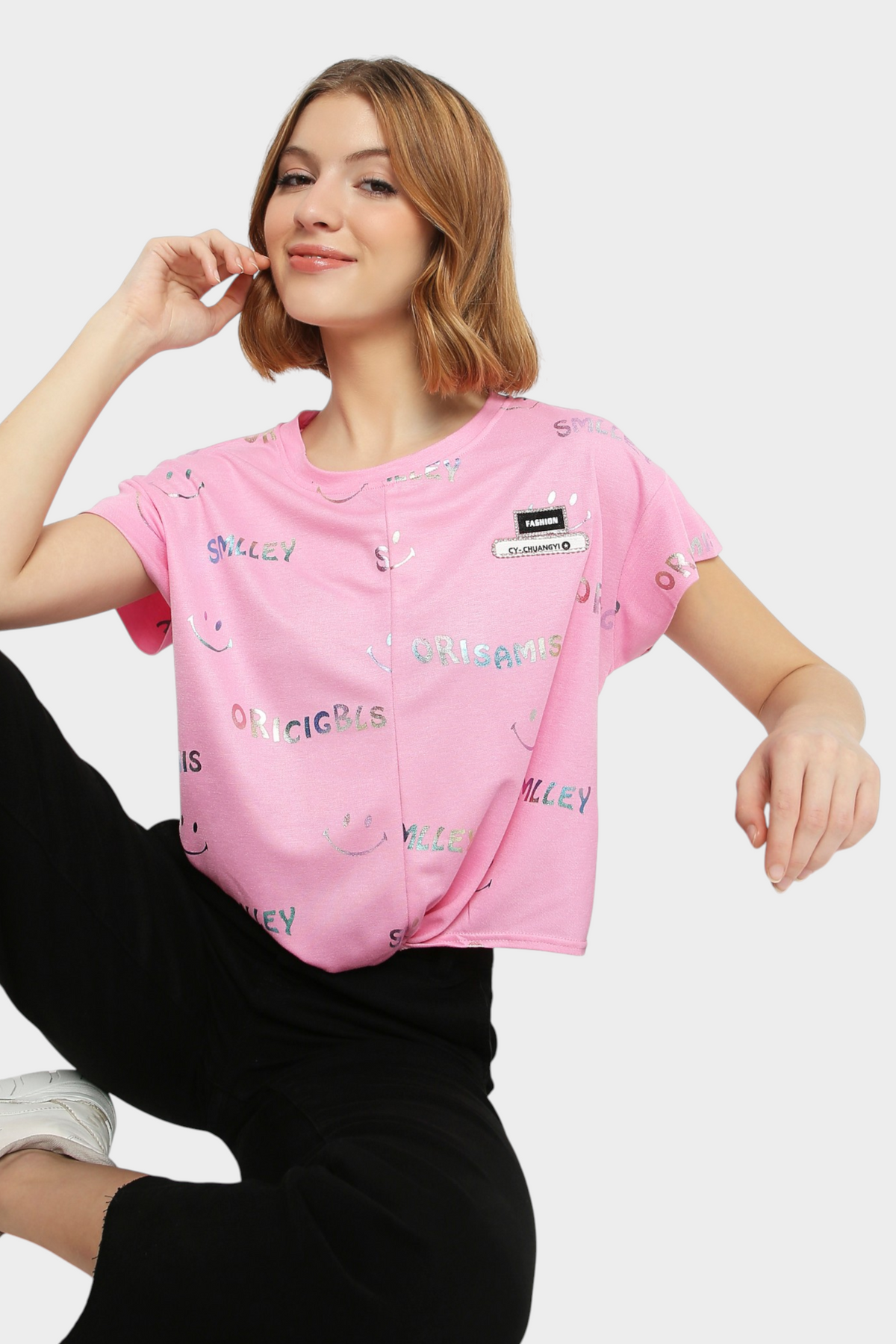 Graphic Crop Top