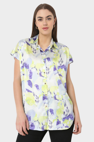 Multi Abstract Print Shirt