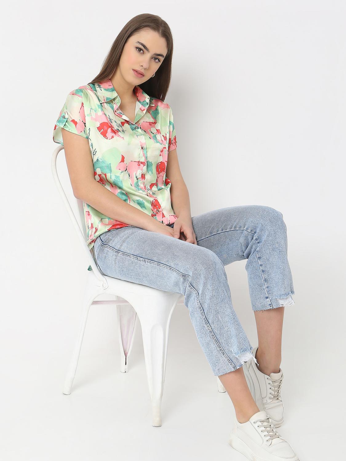 Pastel Splash Relaxed Shirt