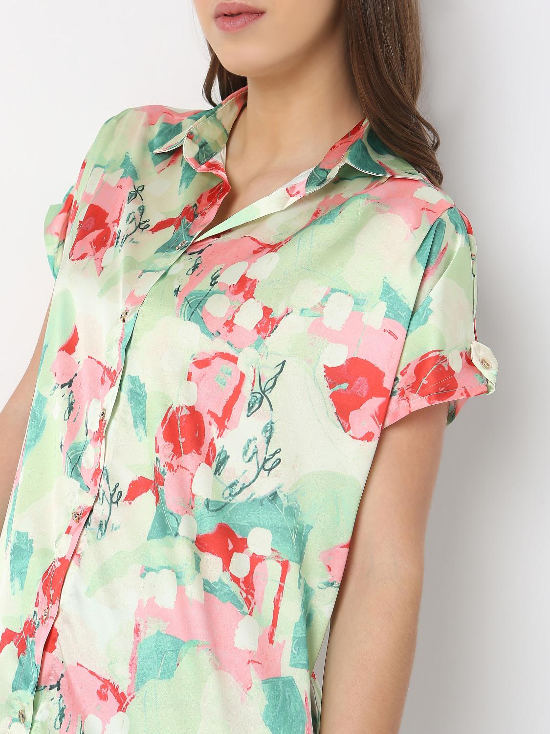 Pastel Splash Relaxed Shirt
