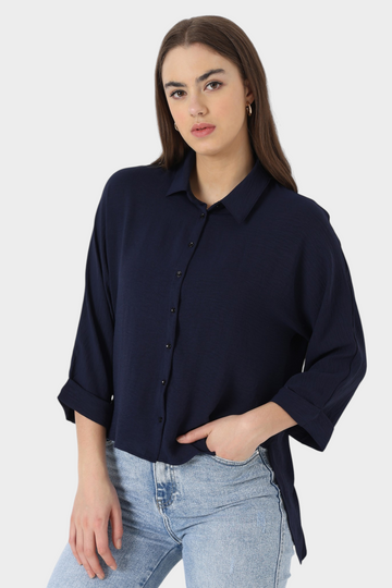 Navy Oversized Shirt