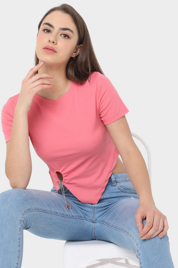 Cinched Hem T-Shirt