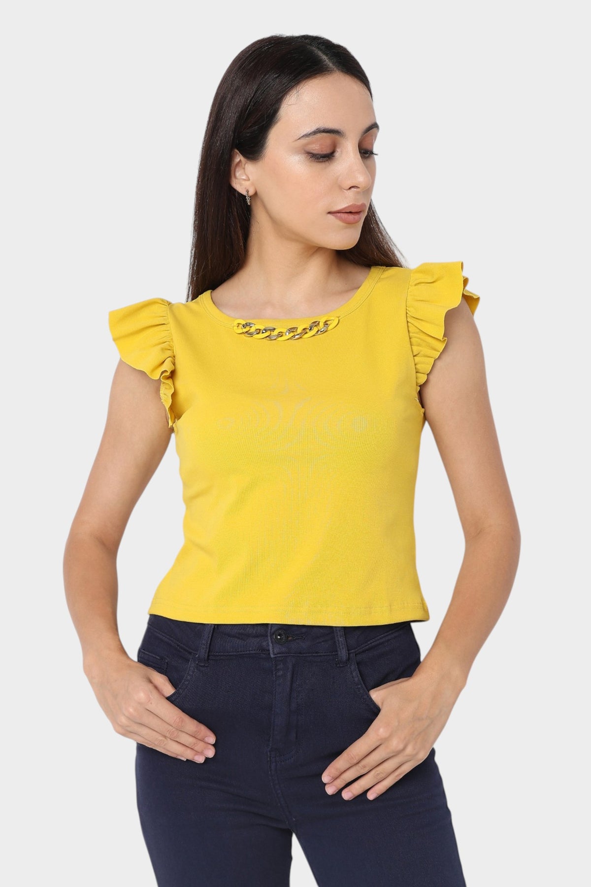 Ruffle Sleeve Top