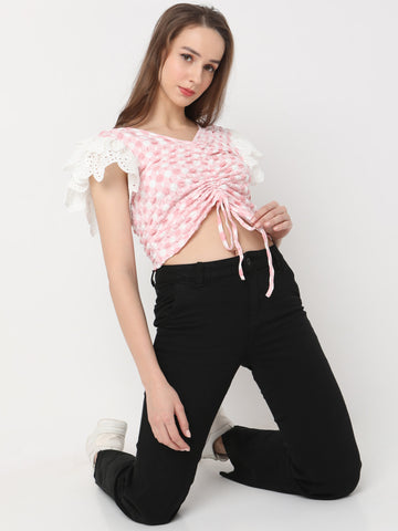 Dreamy Dots Crop Blouse