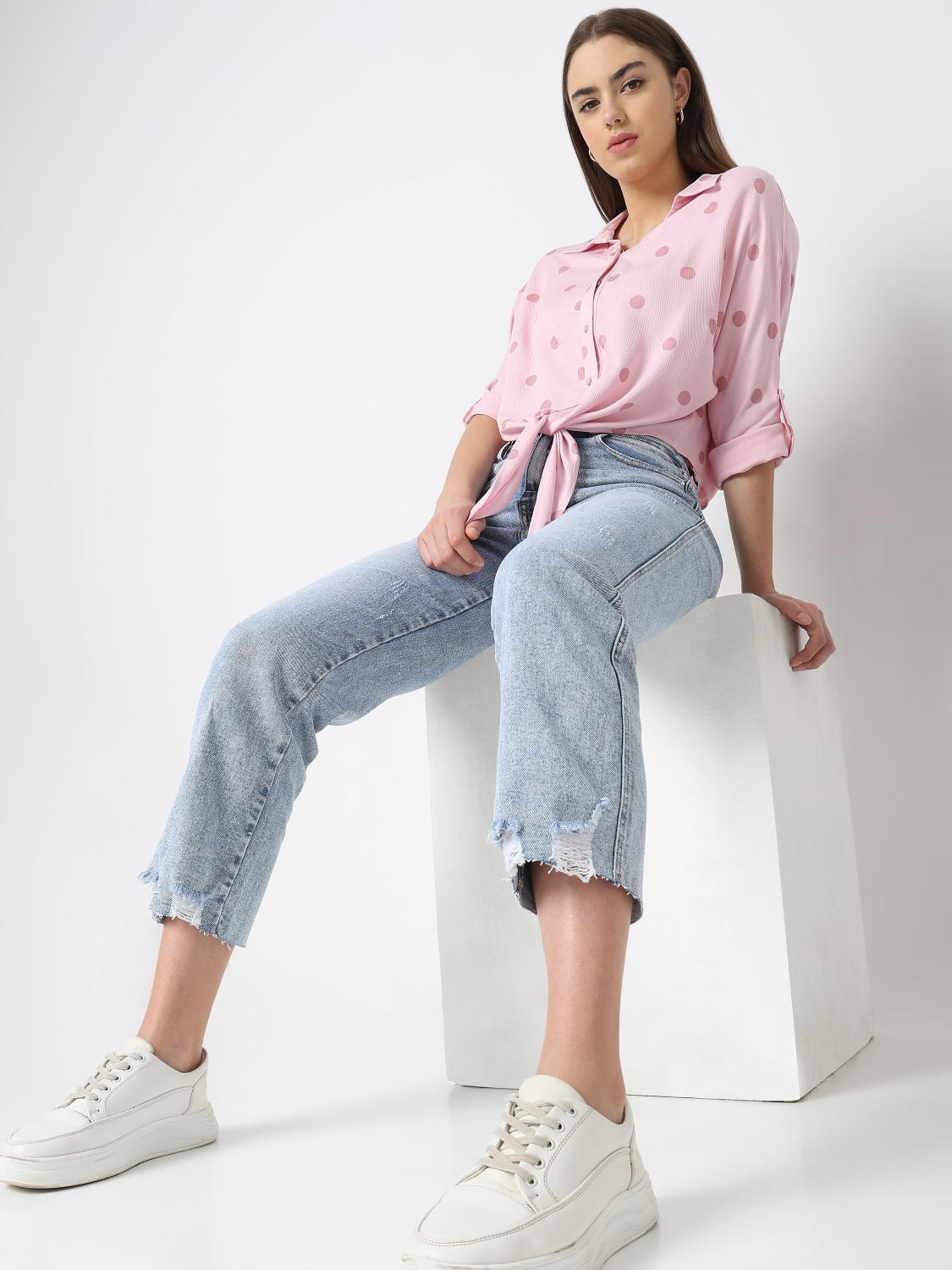 Polka Knot Shirt