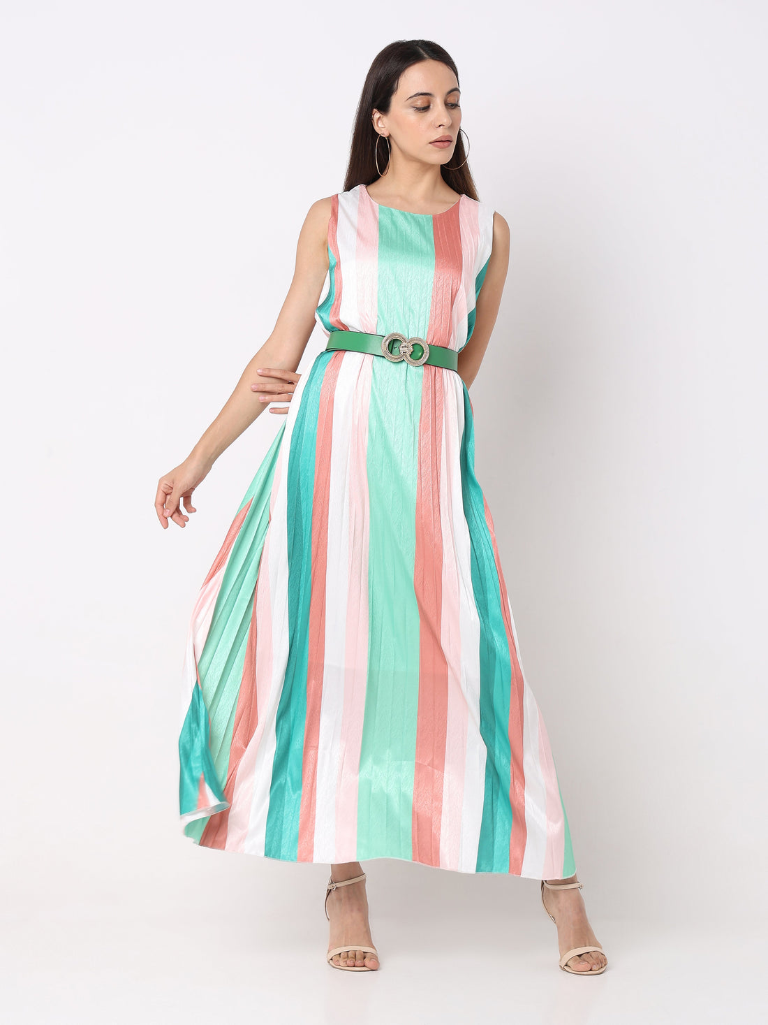 Women's Striped Maxi Dress