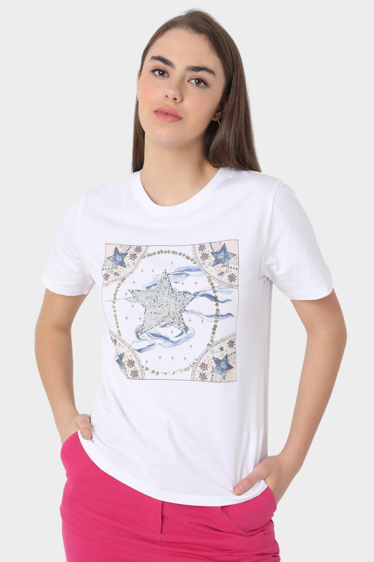 White Graphic T-Shirt