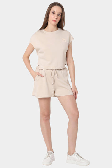 Cap Sleeve Top and Shorts Co-ord Set