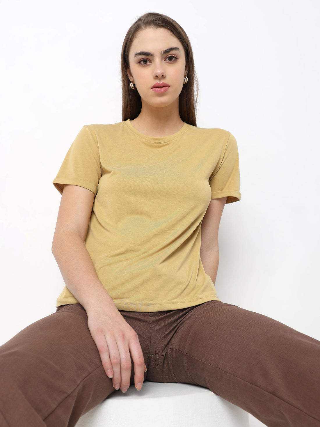 Minimal Everyday Crew Neck Top