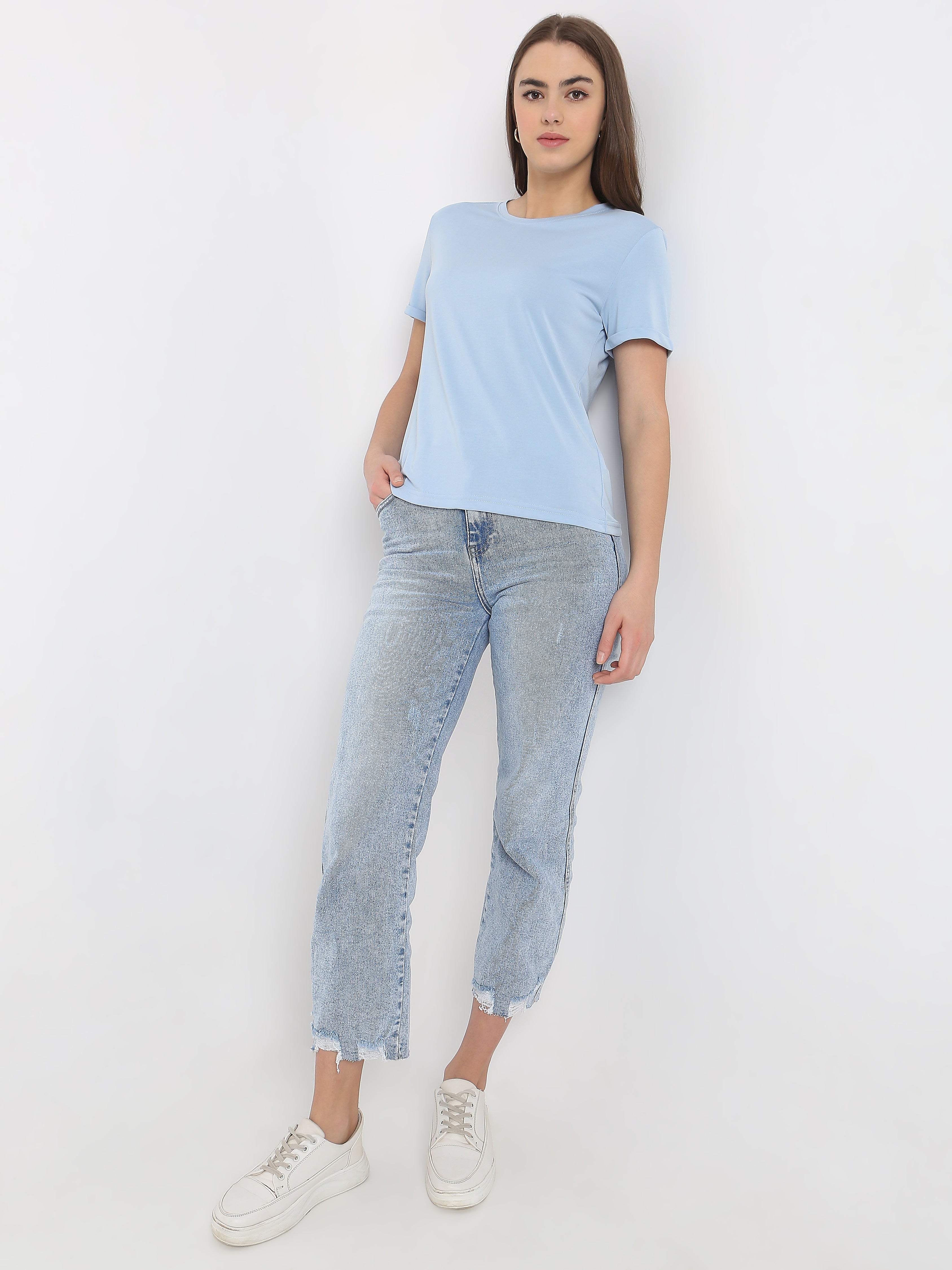 Minimal Everyday Crew Neck Top