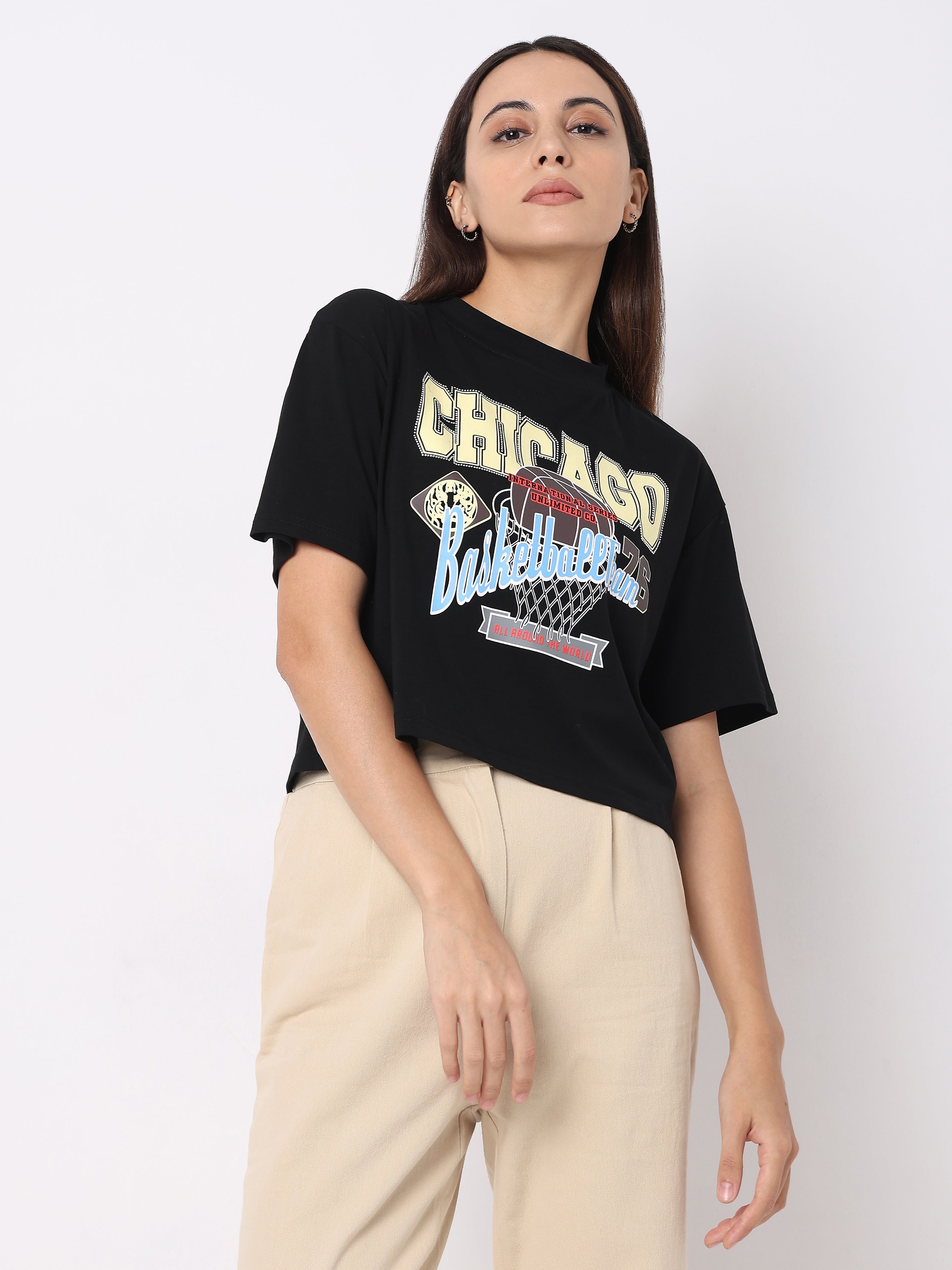 Graphic Statement Cropped Top