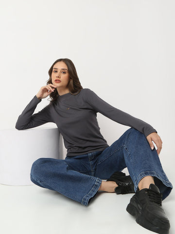 Minimal High Neck Top