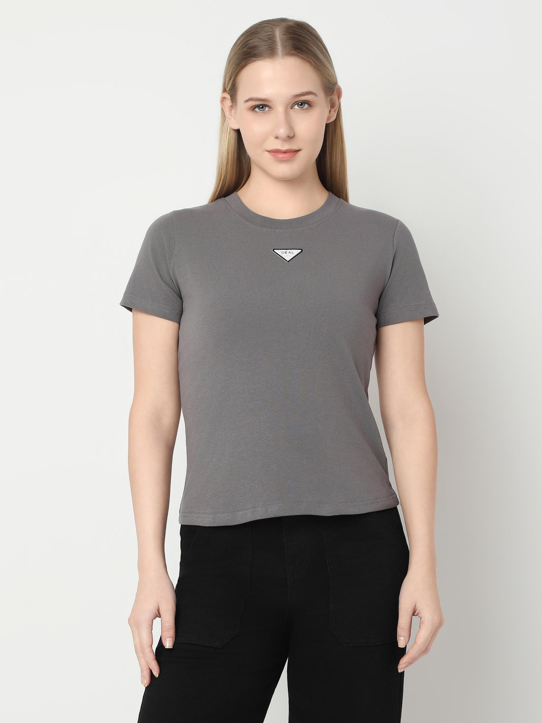 Slim-Fit Ribbed Crew-Neck Top
