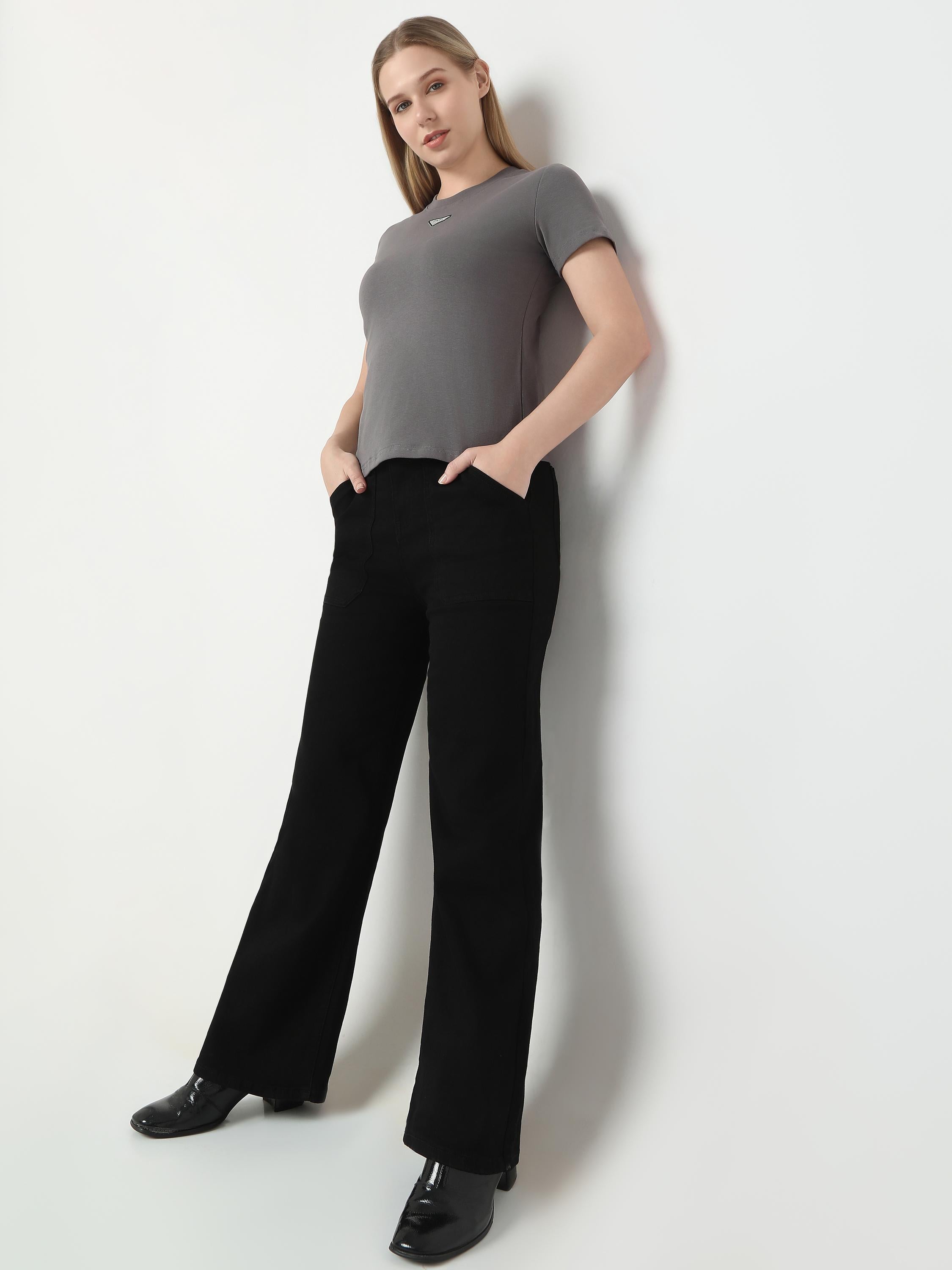 Slim-Fit Ribbed Crew-Neck Top