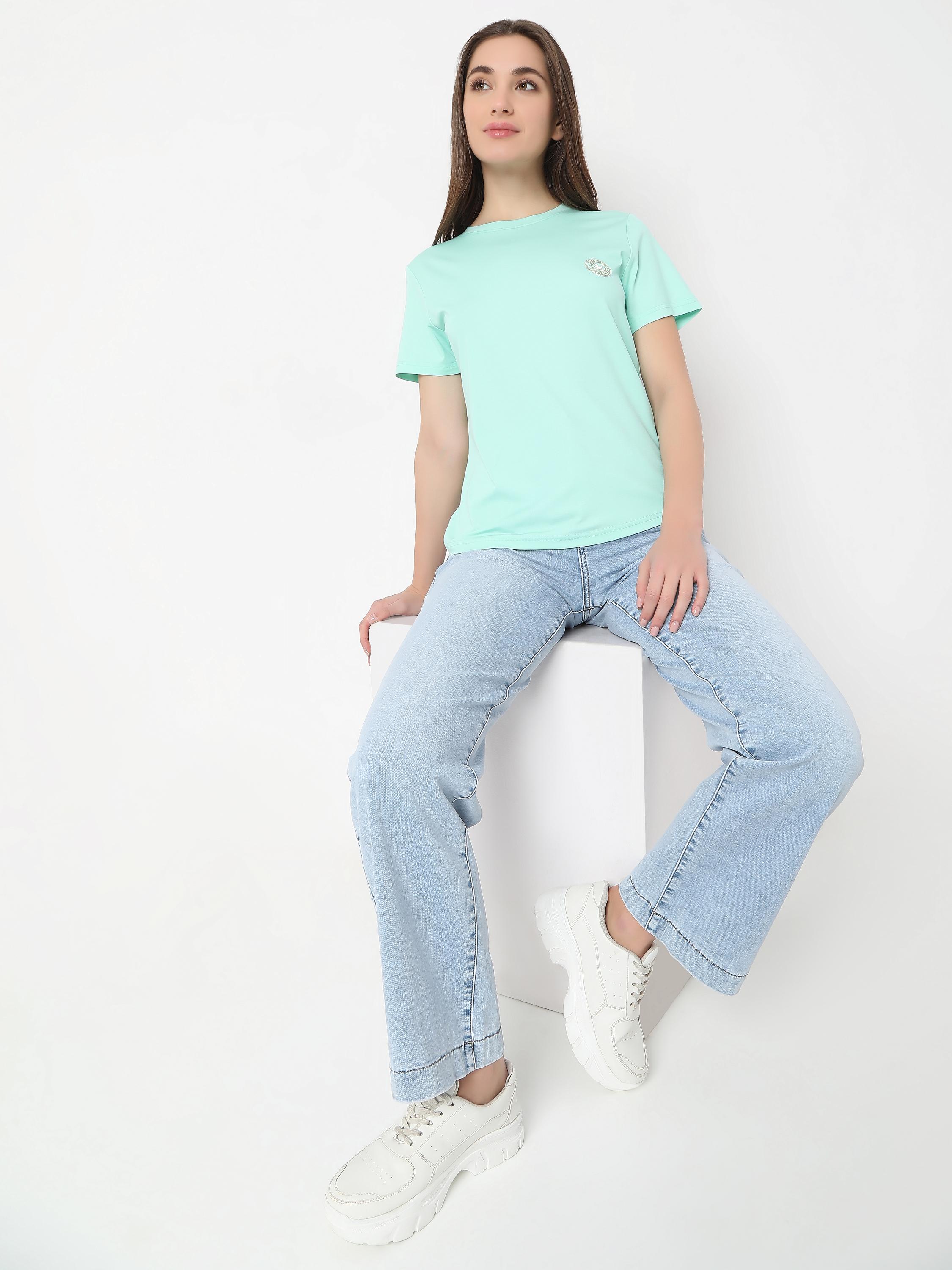 Slim-Fit Crew-Neck Tee with Embroidered Badge