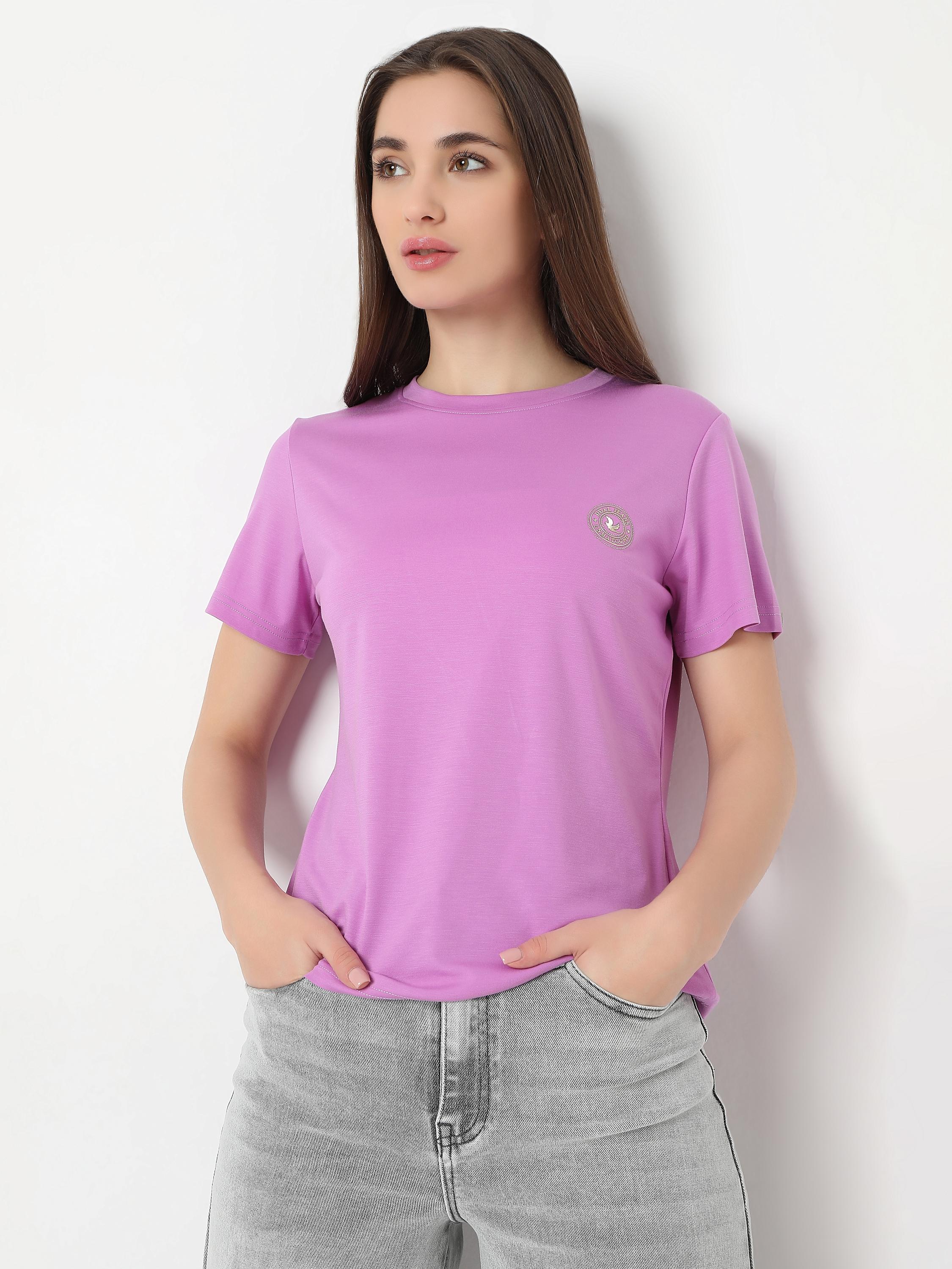 Slim-Fit Crew-Neck Tee with Embroidered Badge
