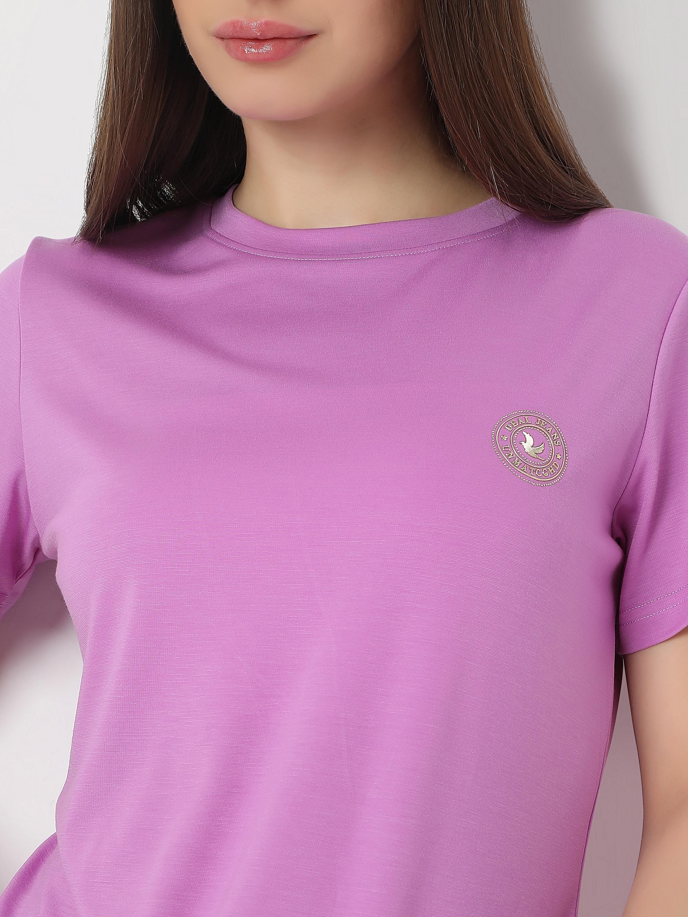 Slim-Fit Crew-Neck Tee with Embroidered Badge
