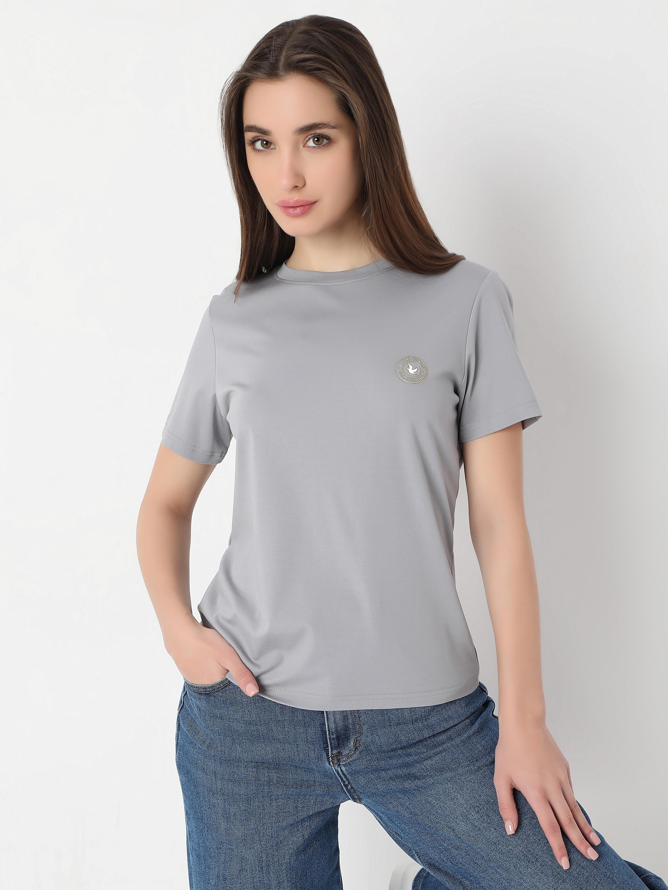 Slim-Fit Crew-Neck Tee with Embroidered Badge