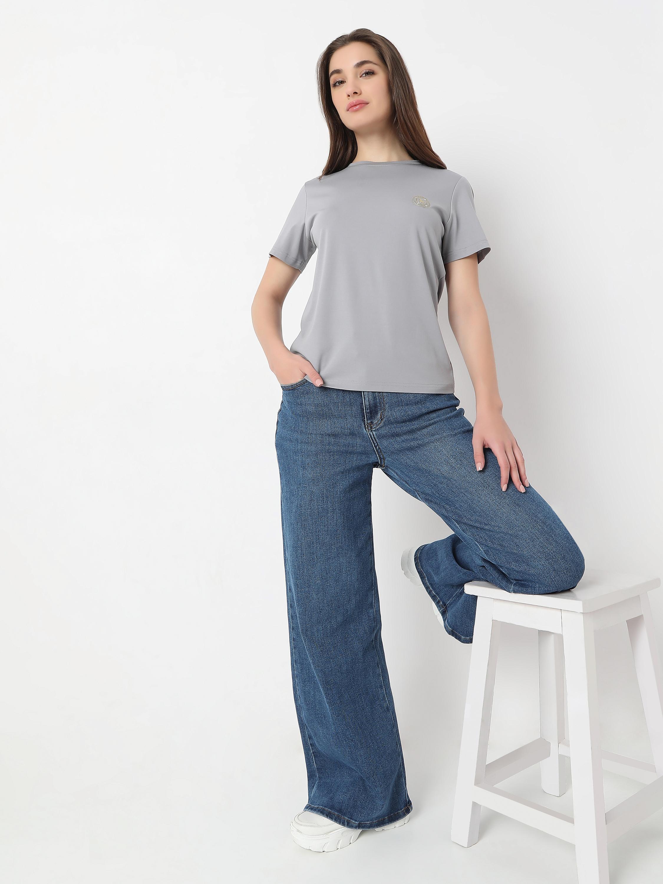 Slim-Fit Crew-Neck Tee with Embroidered Badge