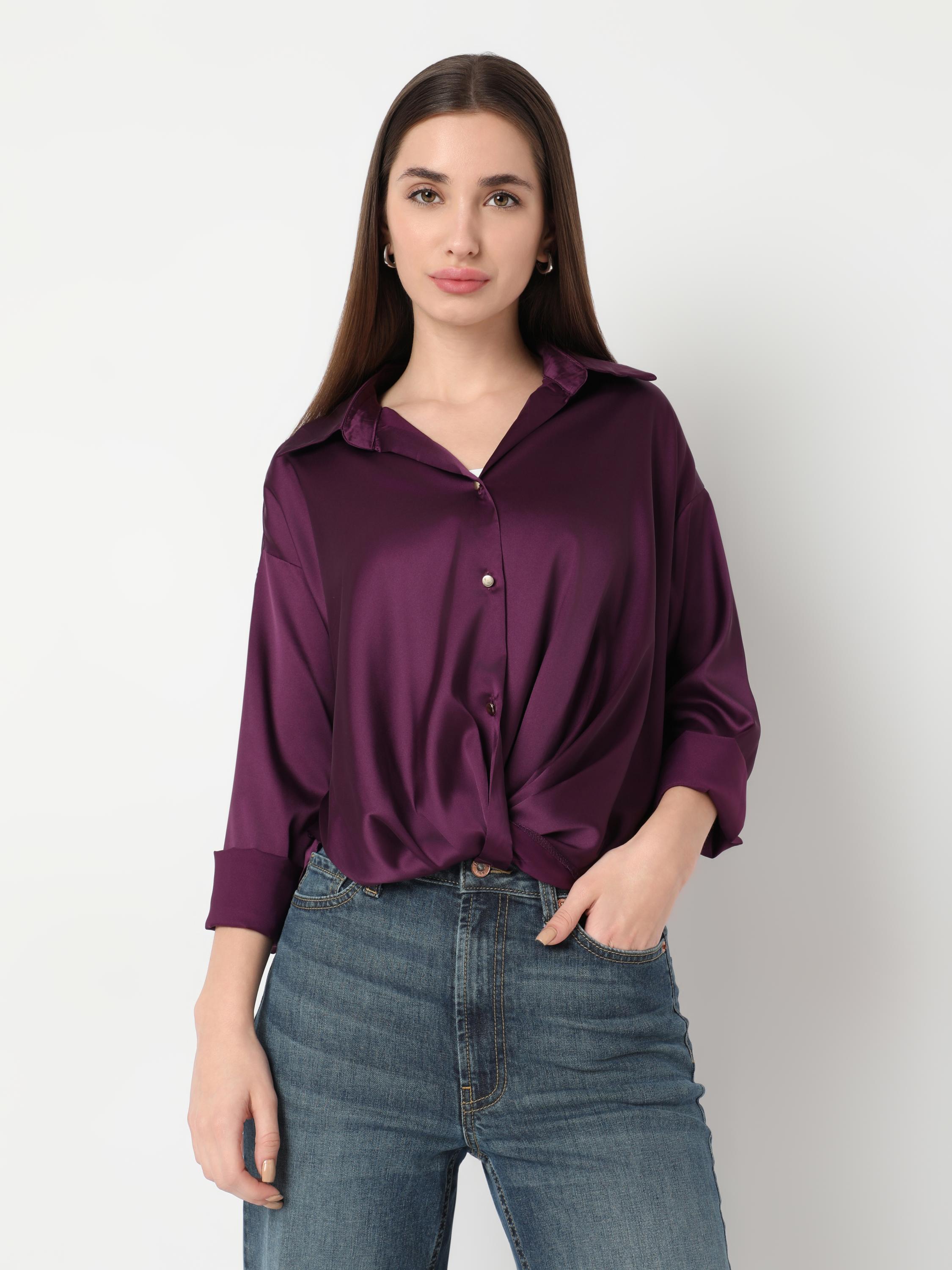 Satin Oversized Shirt
