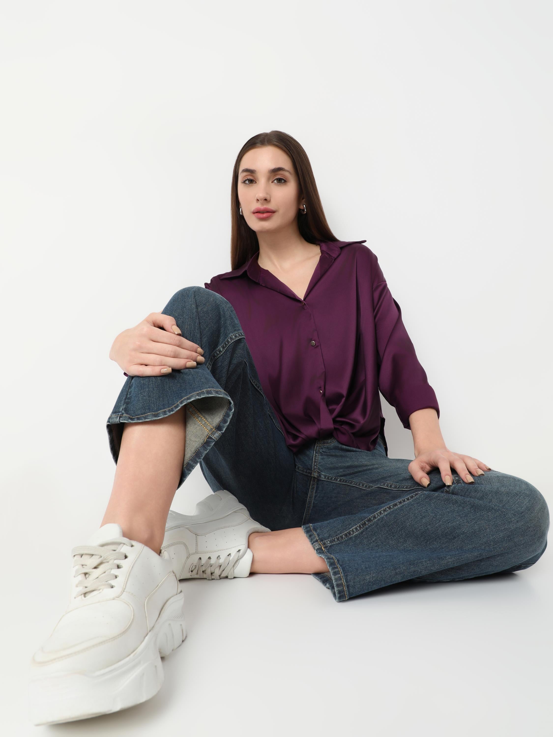 Satin Oversized Shirt