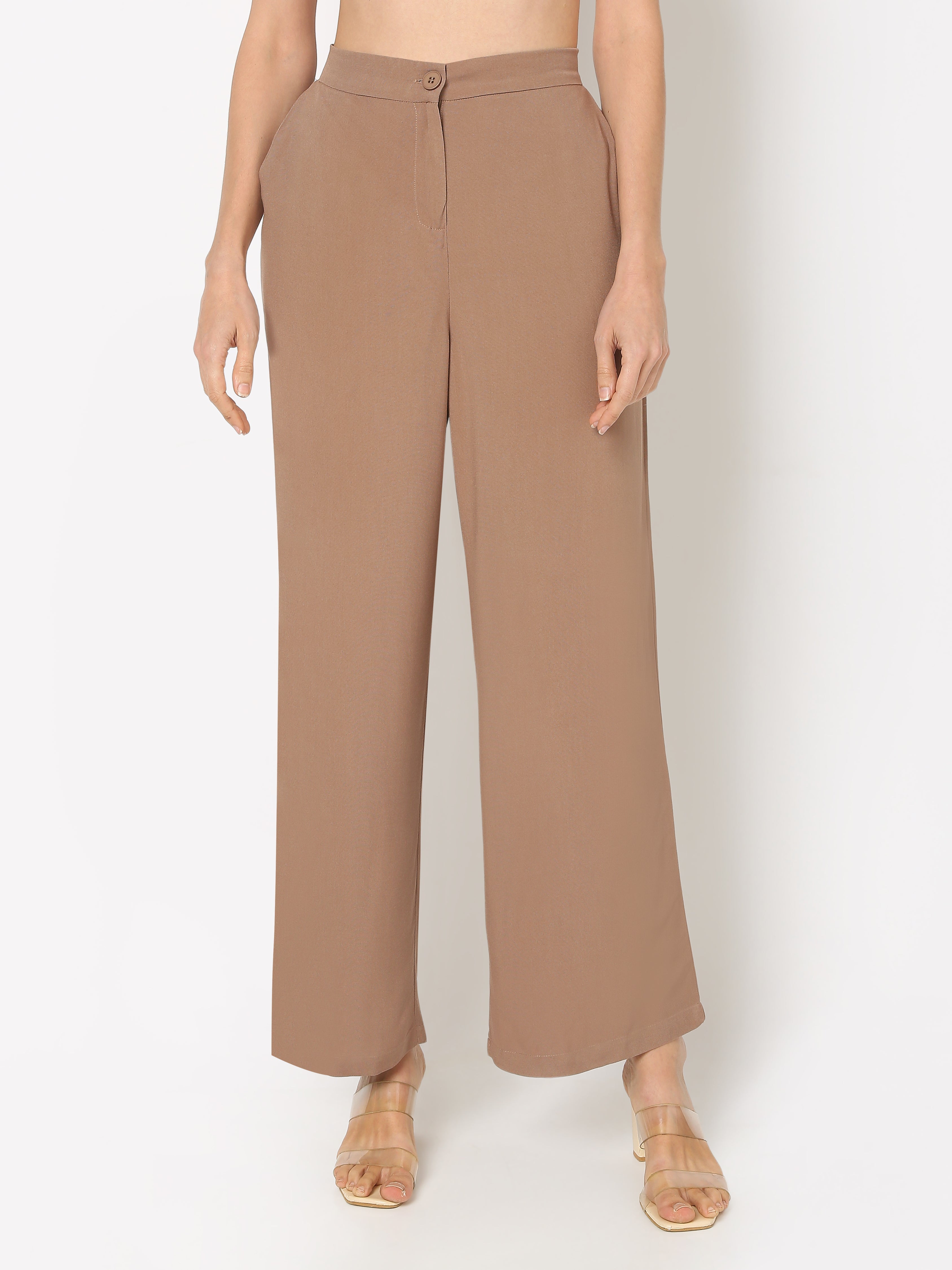 Women’s Printed Shirt & Solid Trouser Co-Ord Set
