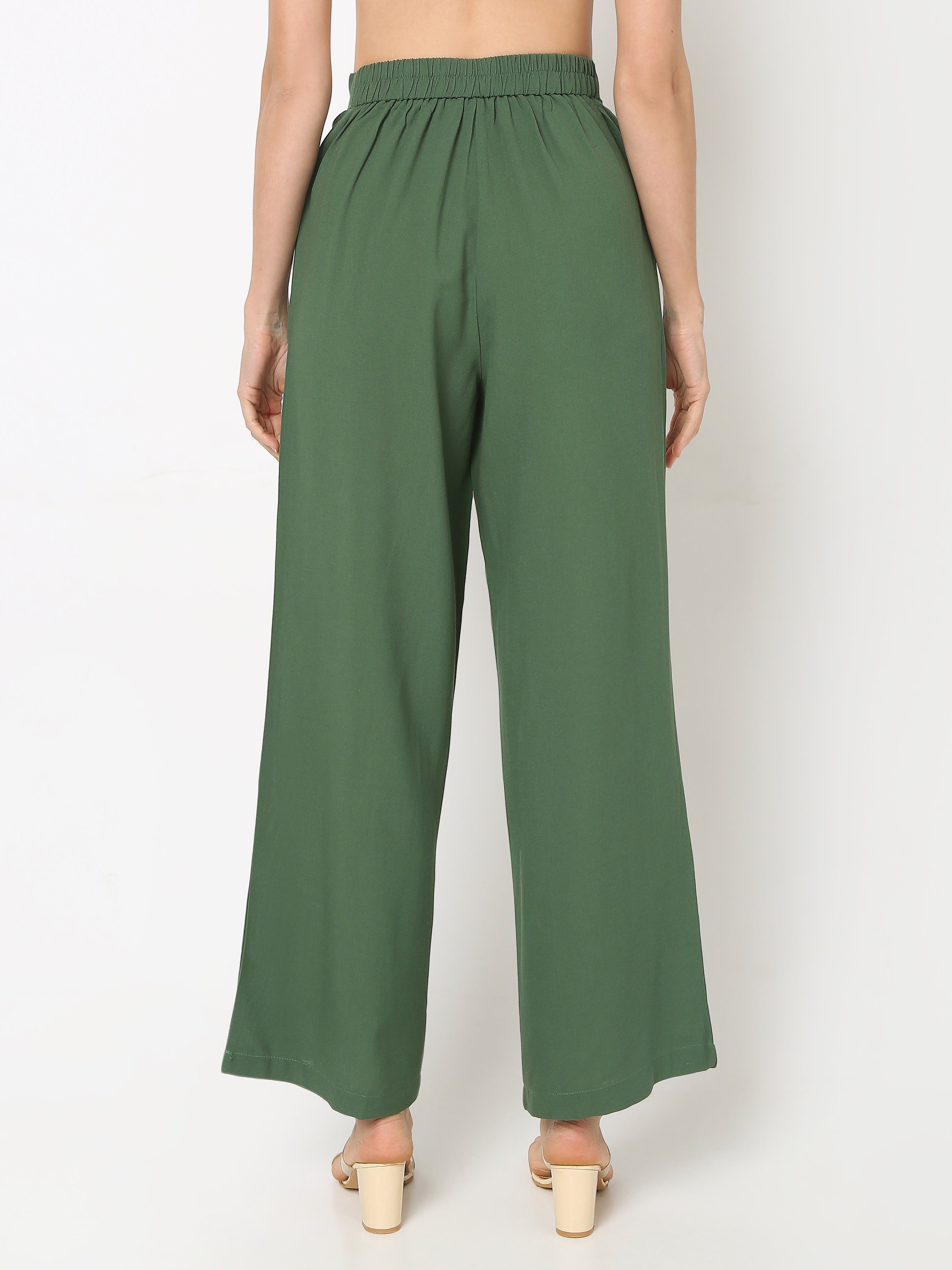 Women’s Printed Shirt & Solid Trouser Co-Ord Set