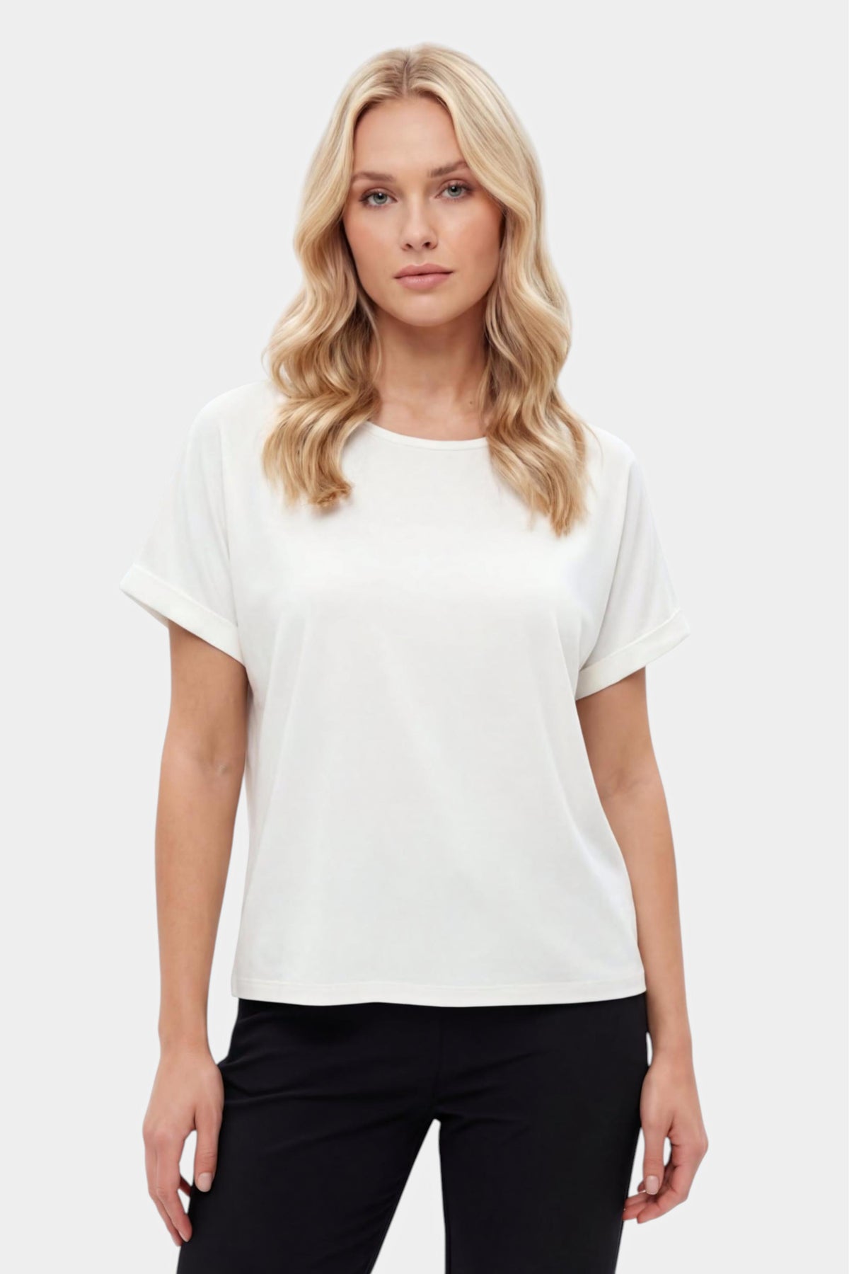 Solid Relaxed Fit Boxy T-Shirt