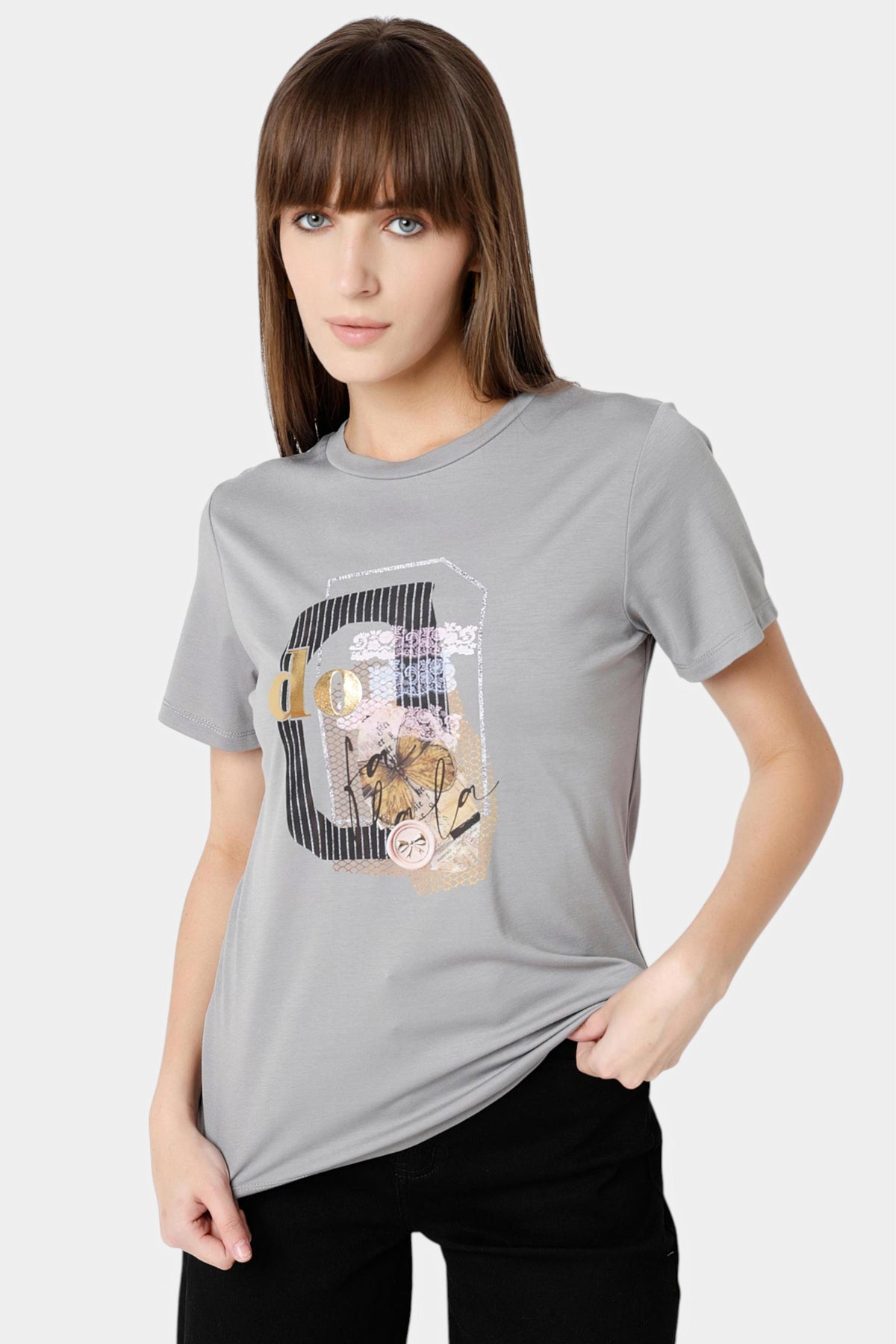 Collage Graphic Print T-Shirt