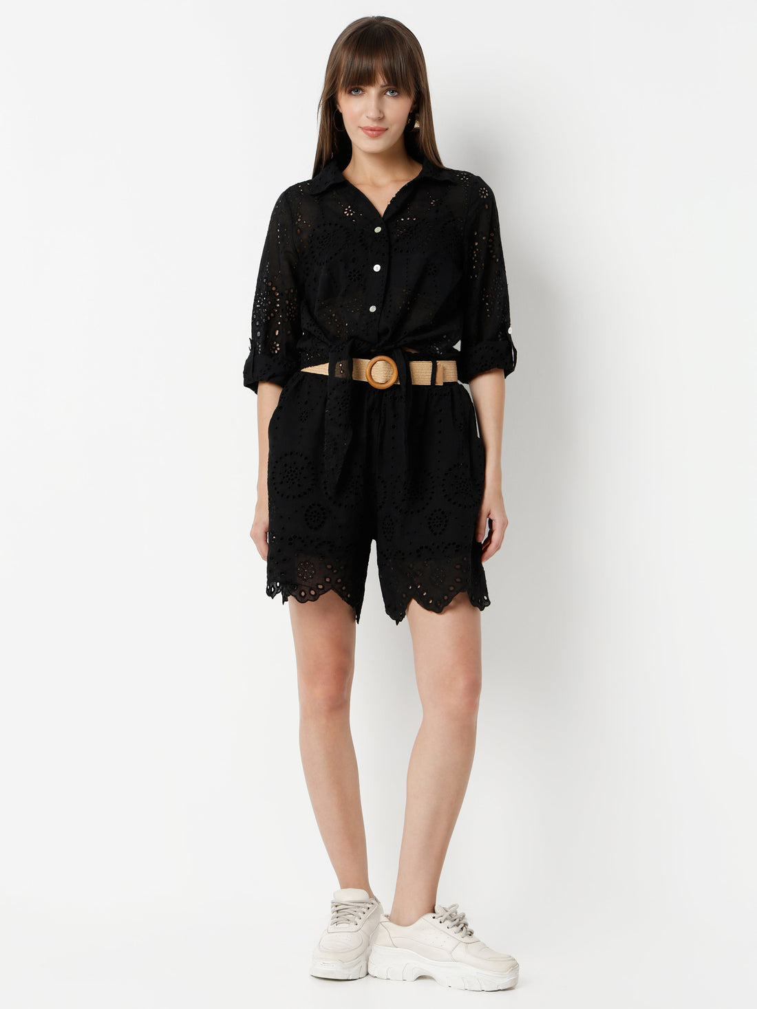 Women’s Co-ord Set – Shirt Top with Shorts