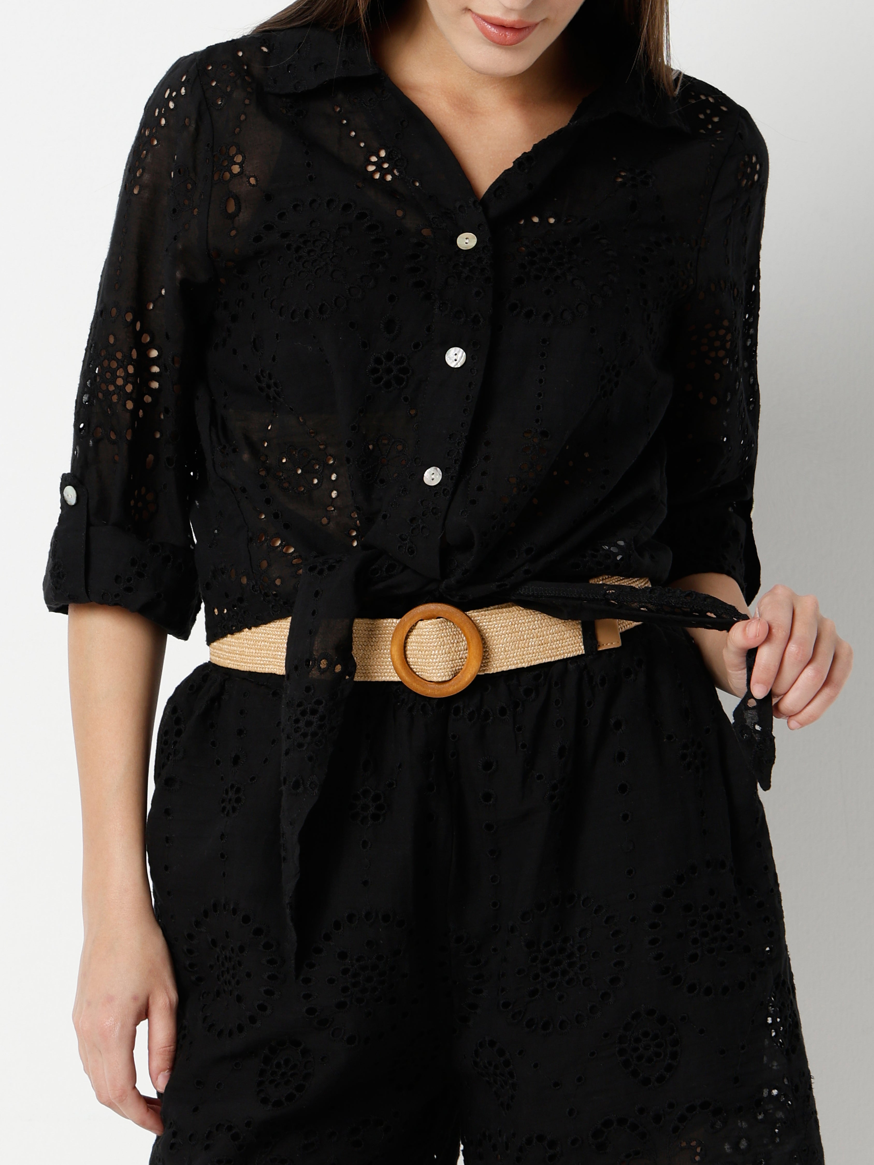 Women’s Co-ord Set – Shirt Top with Shorts