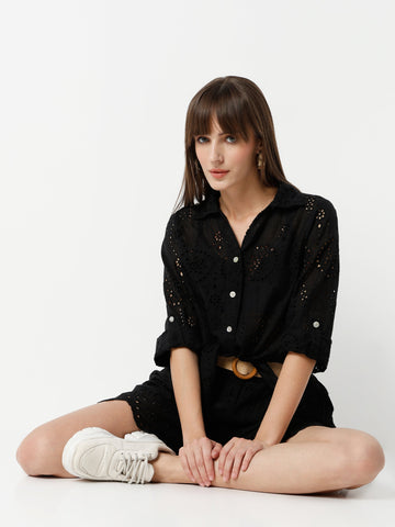 Women’s Co-ord Set – Shirt Top with Shorts
