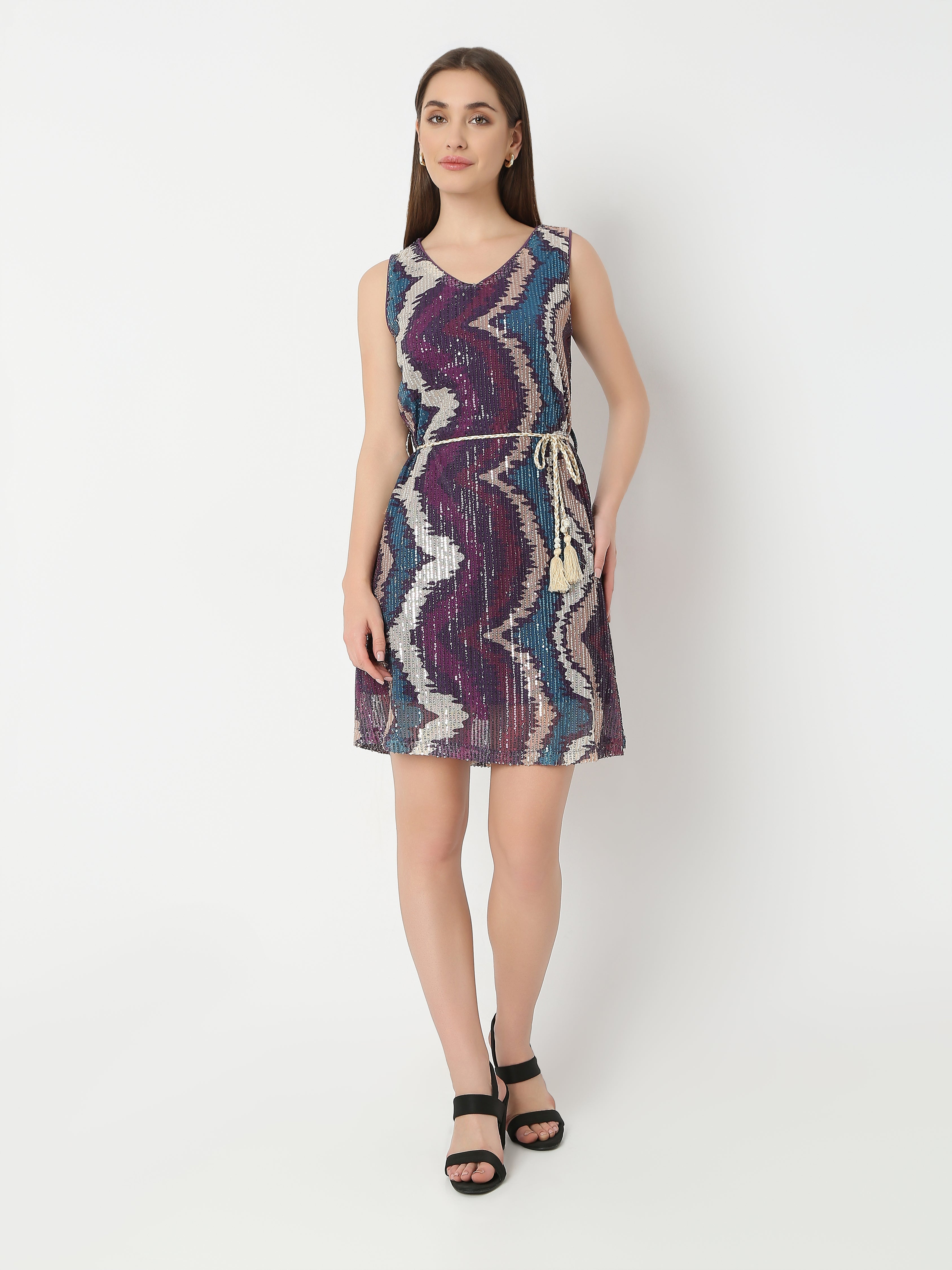 Women's Sleeveless Textured Dress