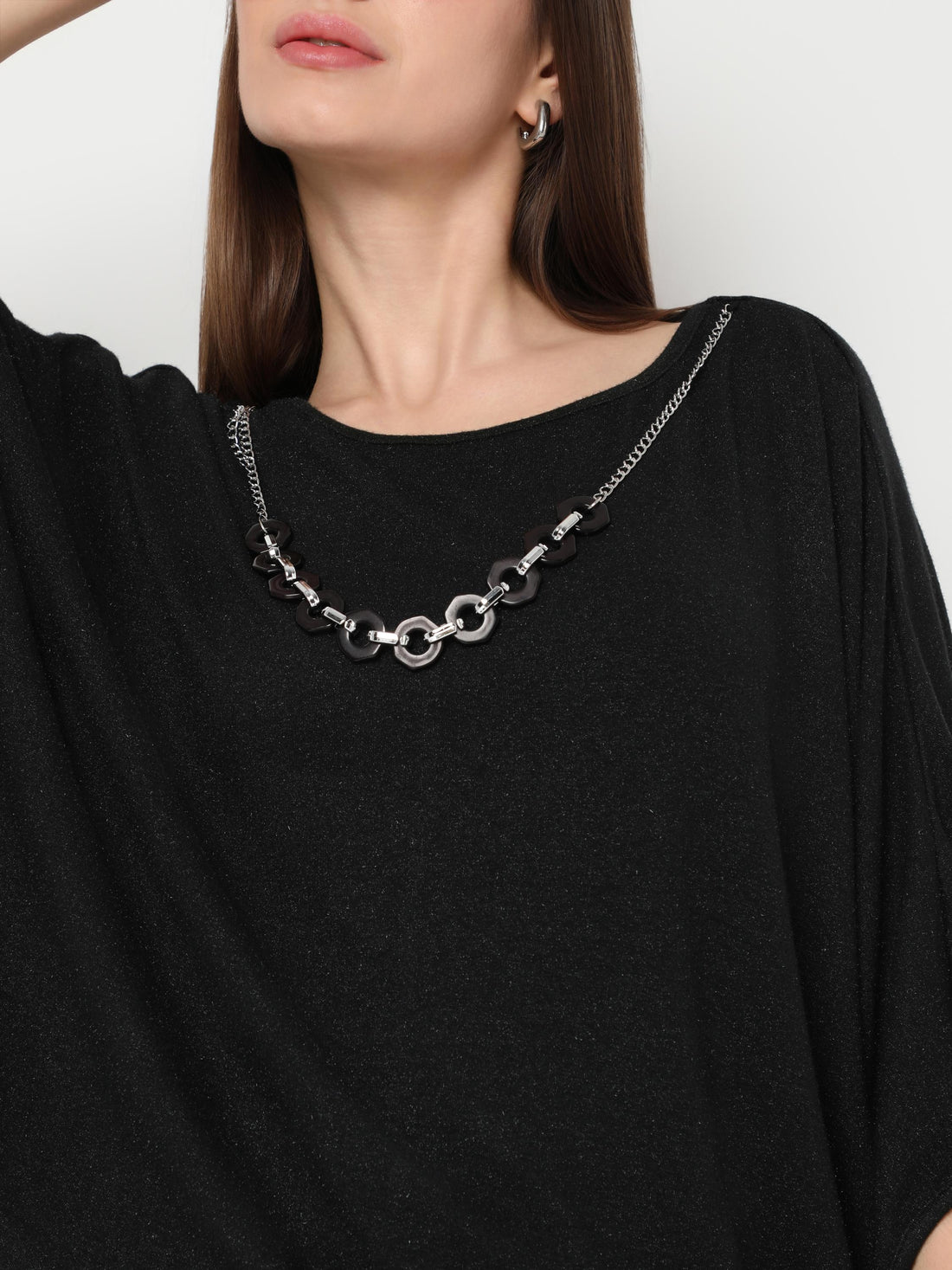 Statement Chain Detail Relaxed Top