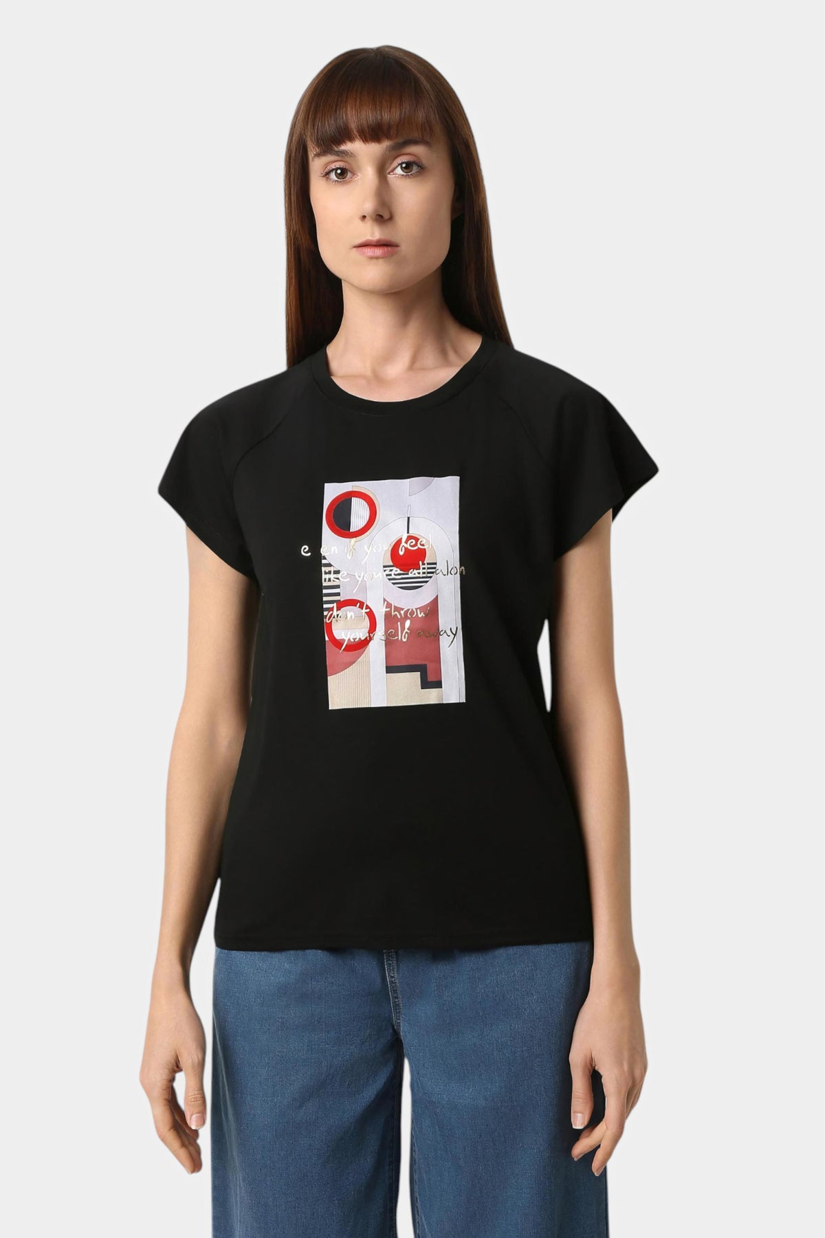 Abstract Graphic Print T-Shirt