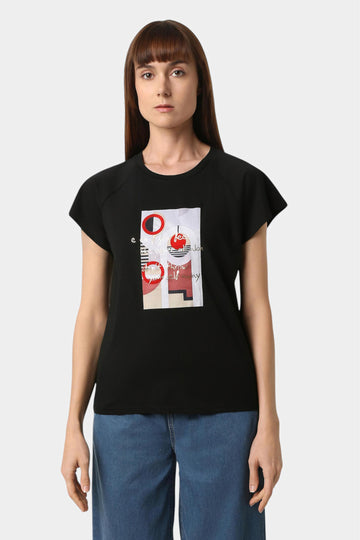 Abstract Graphic Print T-Shirt