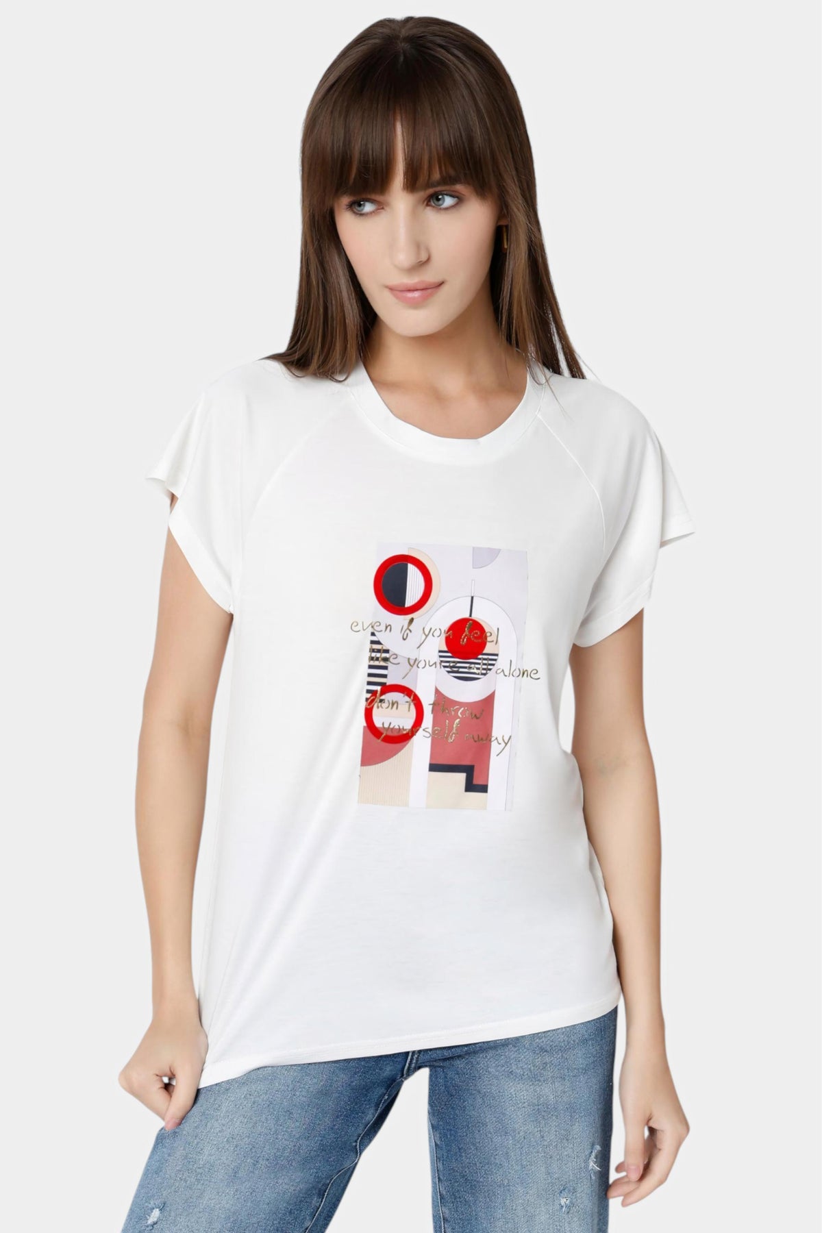 Abstract Graphic Print T-Shirt