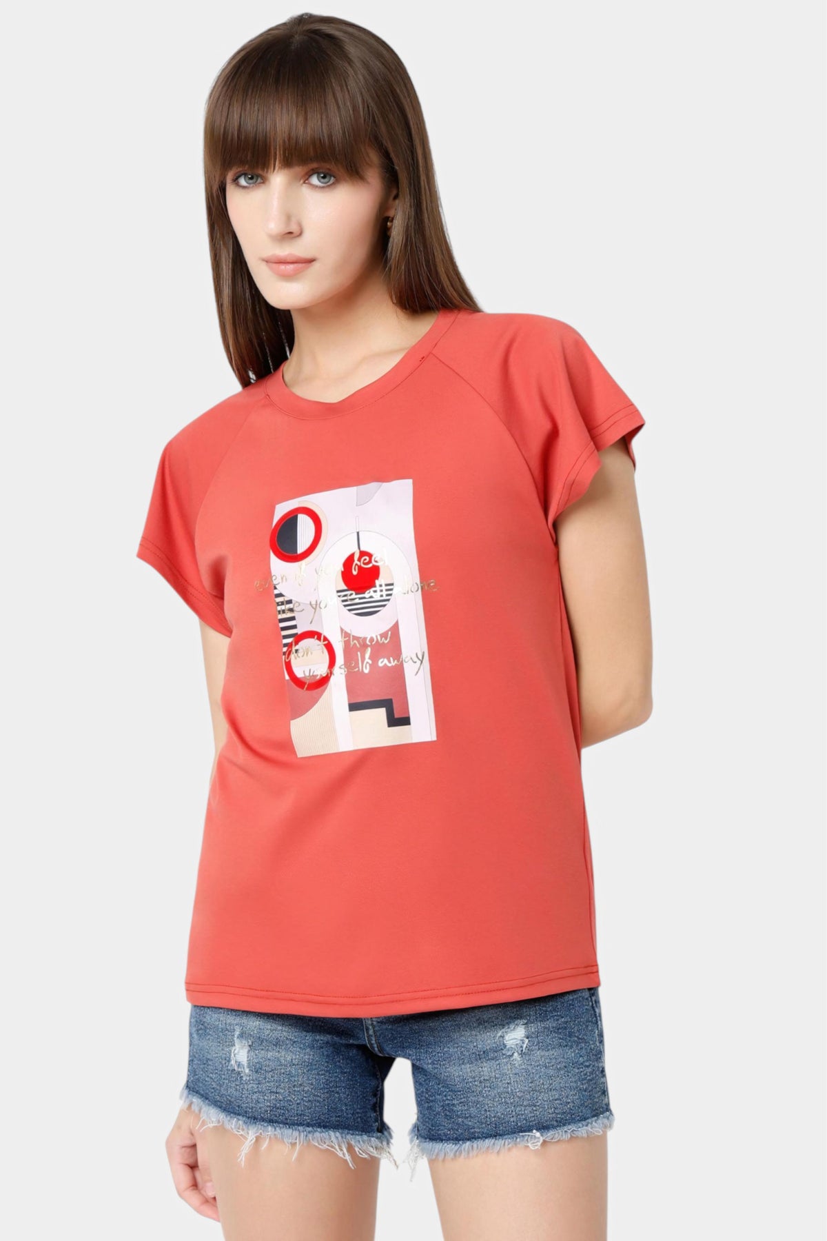 Abstract Graphic Print T-Shirt