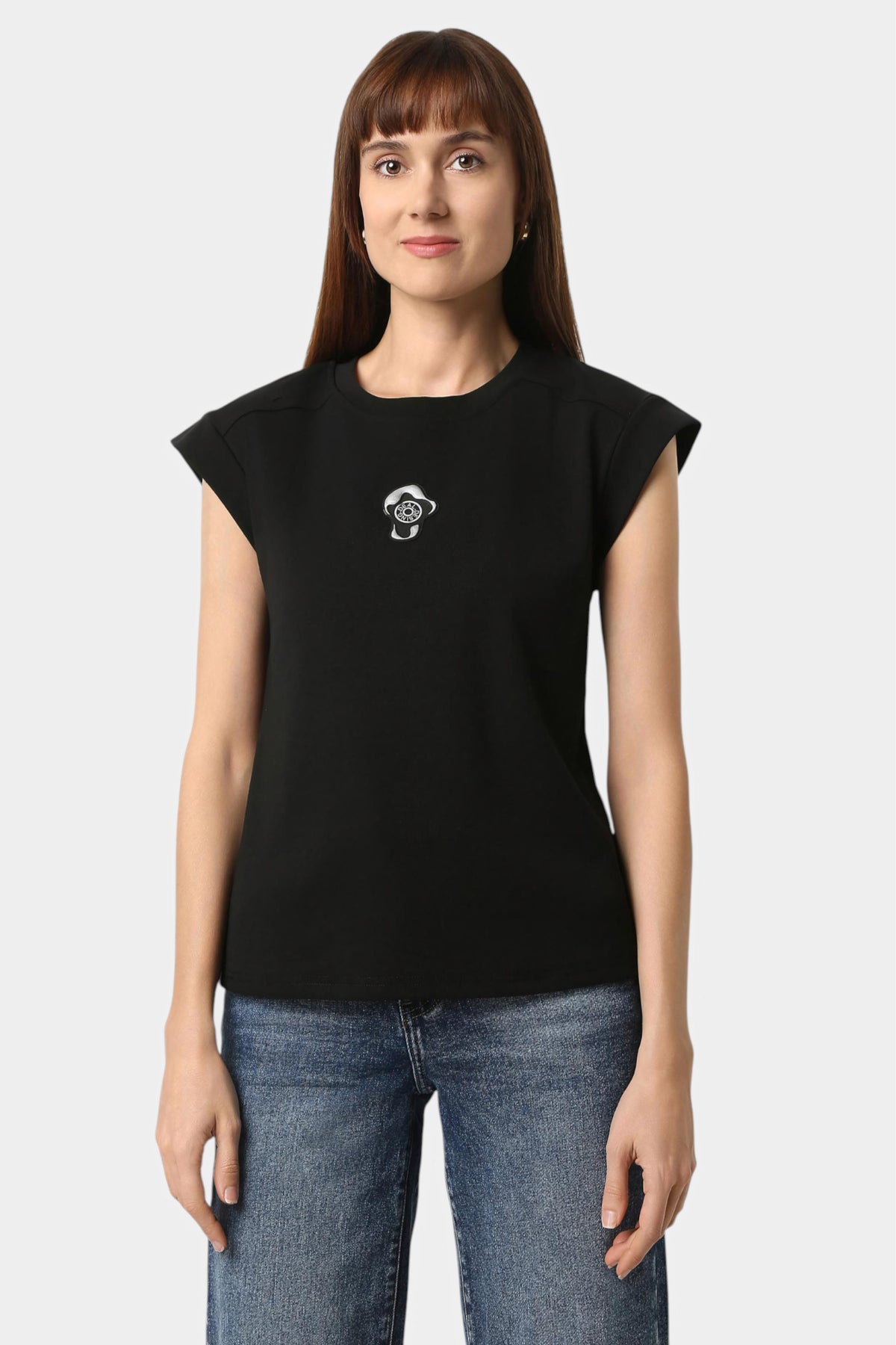 Extended Sleeve T-Shirt with Mini Graphic