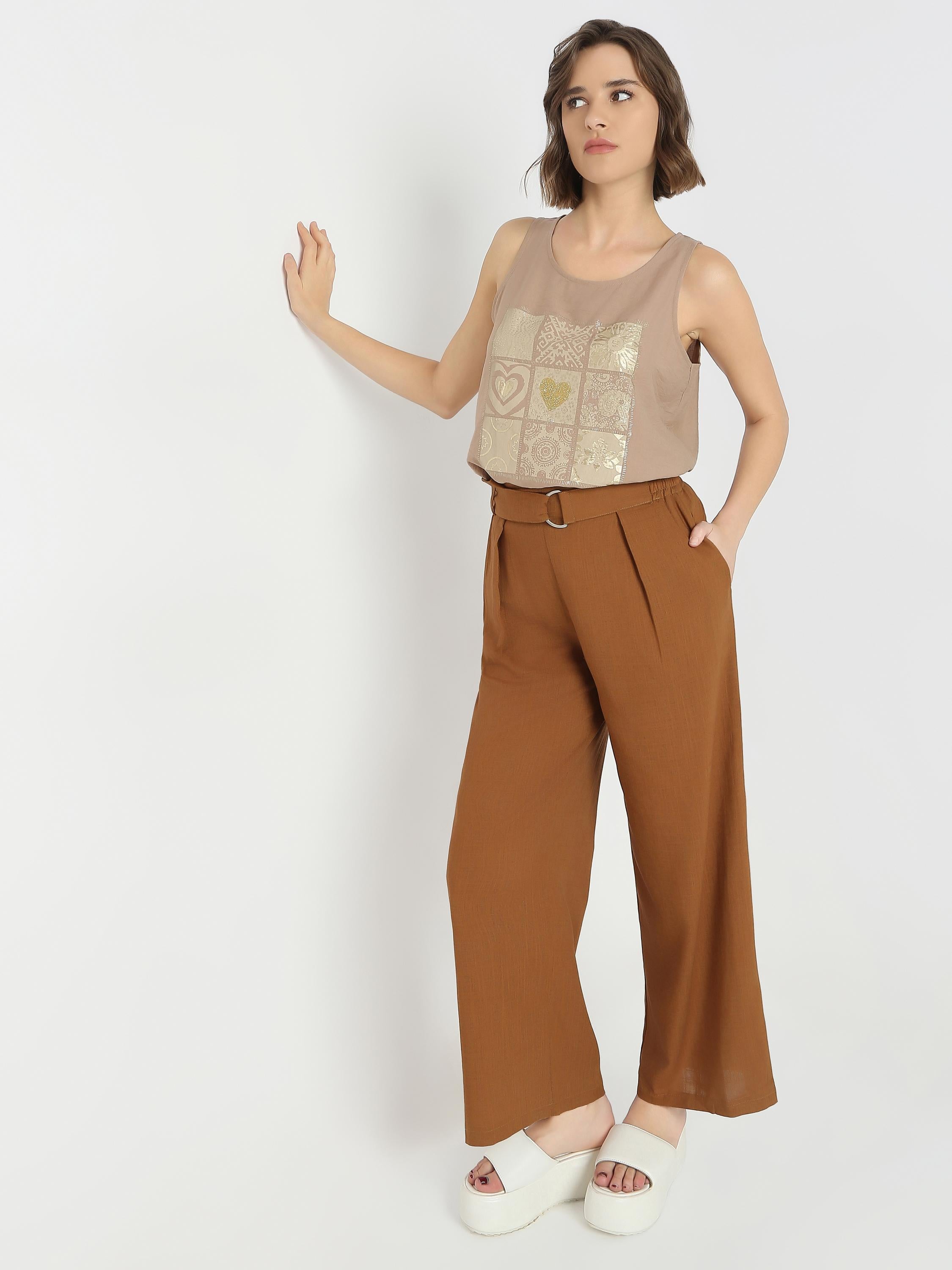 Printed Sleeveless Casual Top