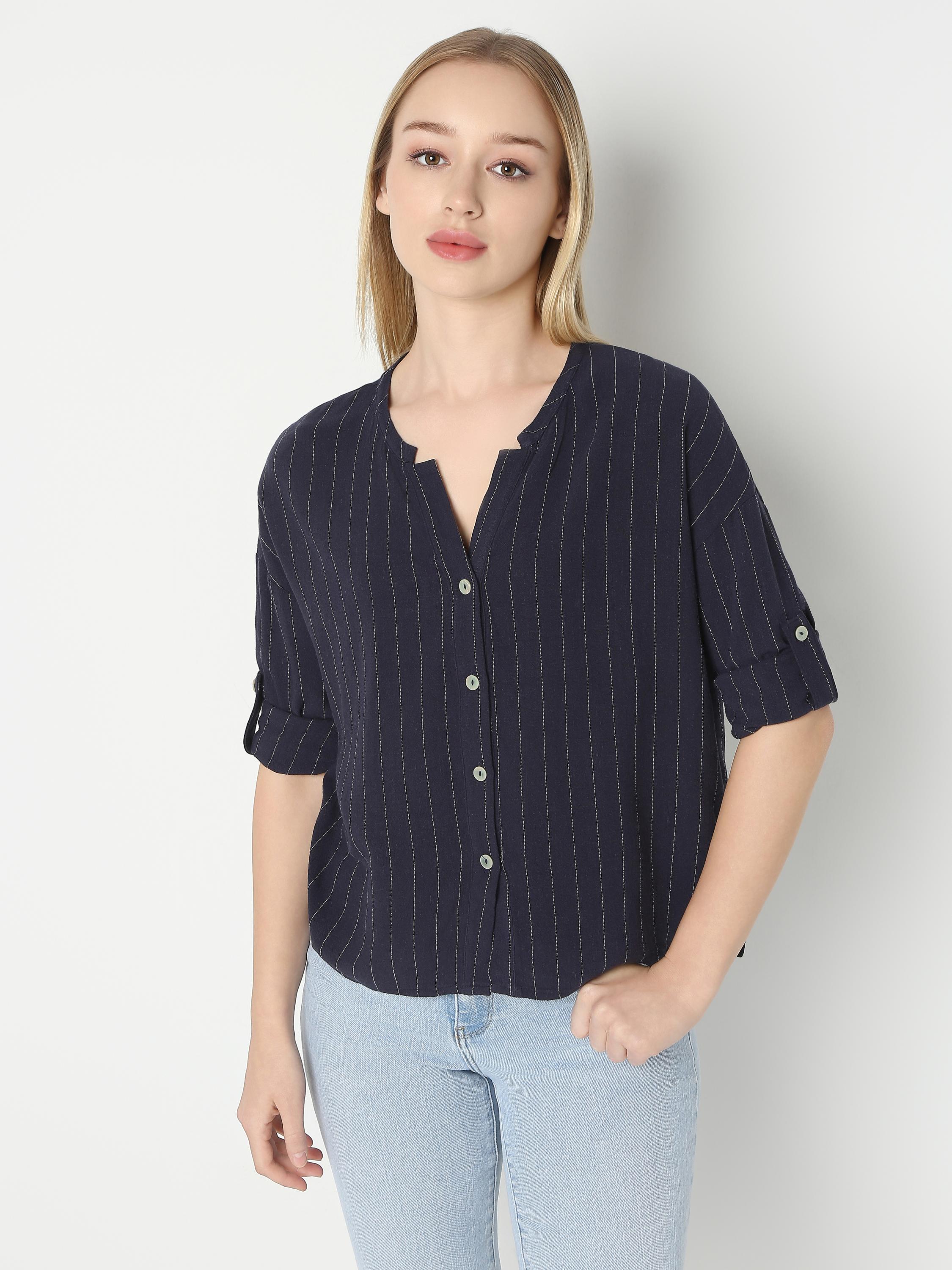 Pinstripe Relaxed Shirt