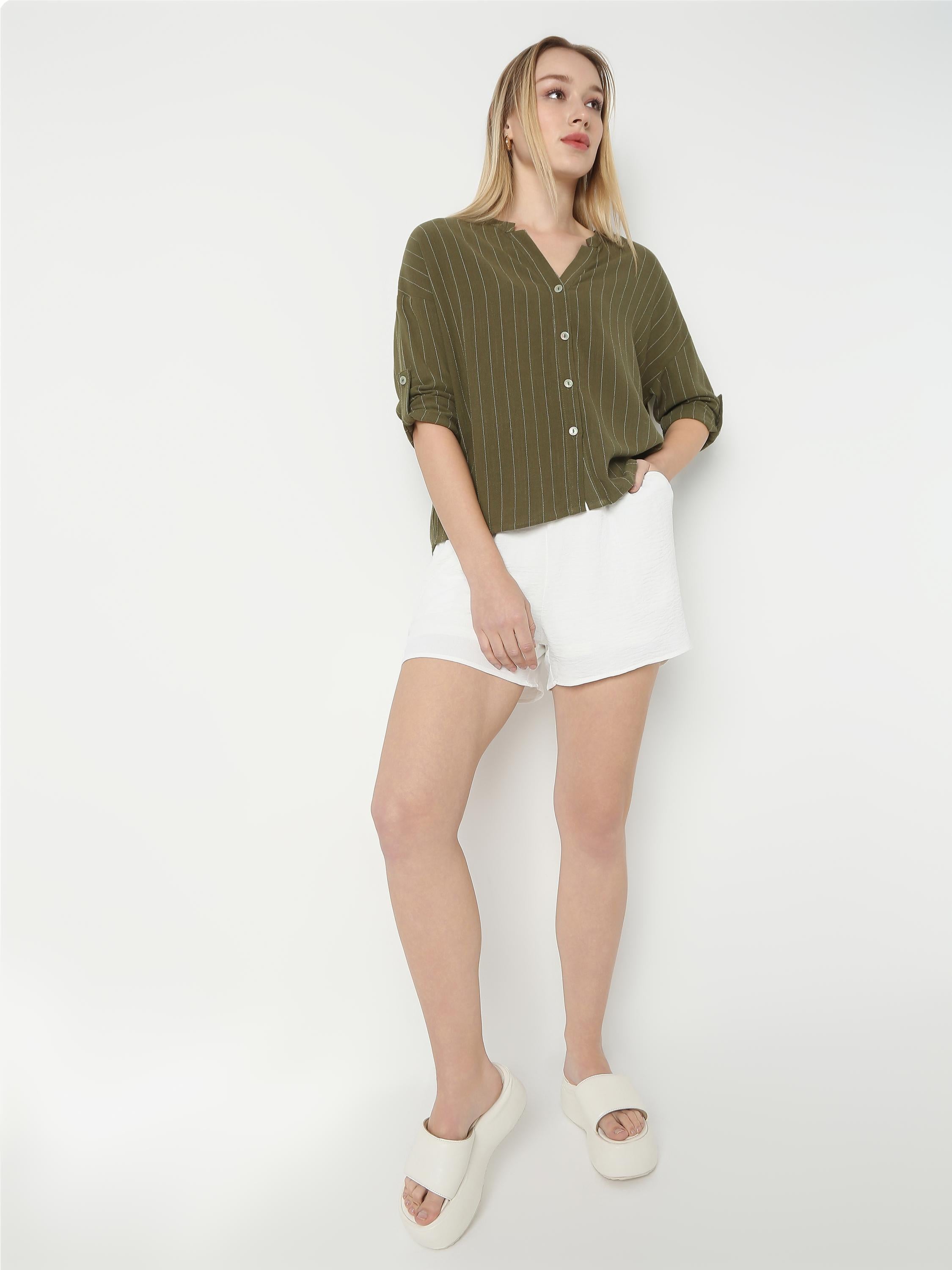 Pinstripe Relaxed Shirt