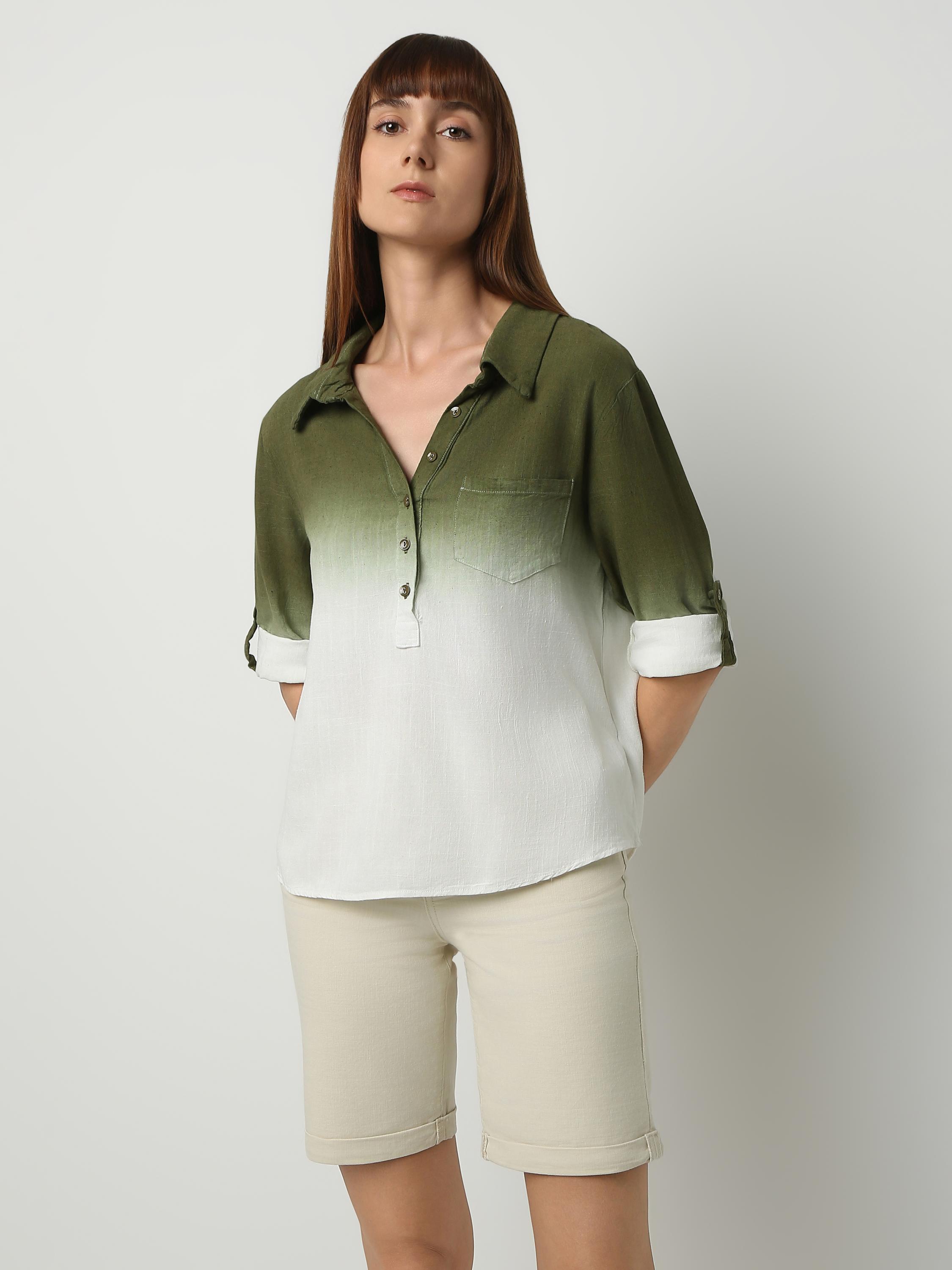 Ombré Dip-Dye Shirt
