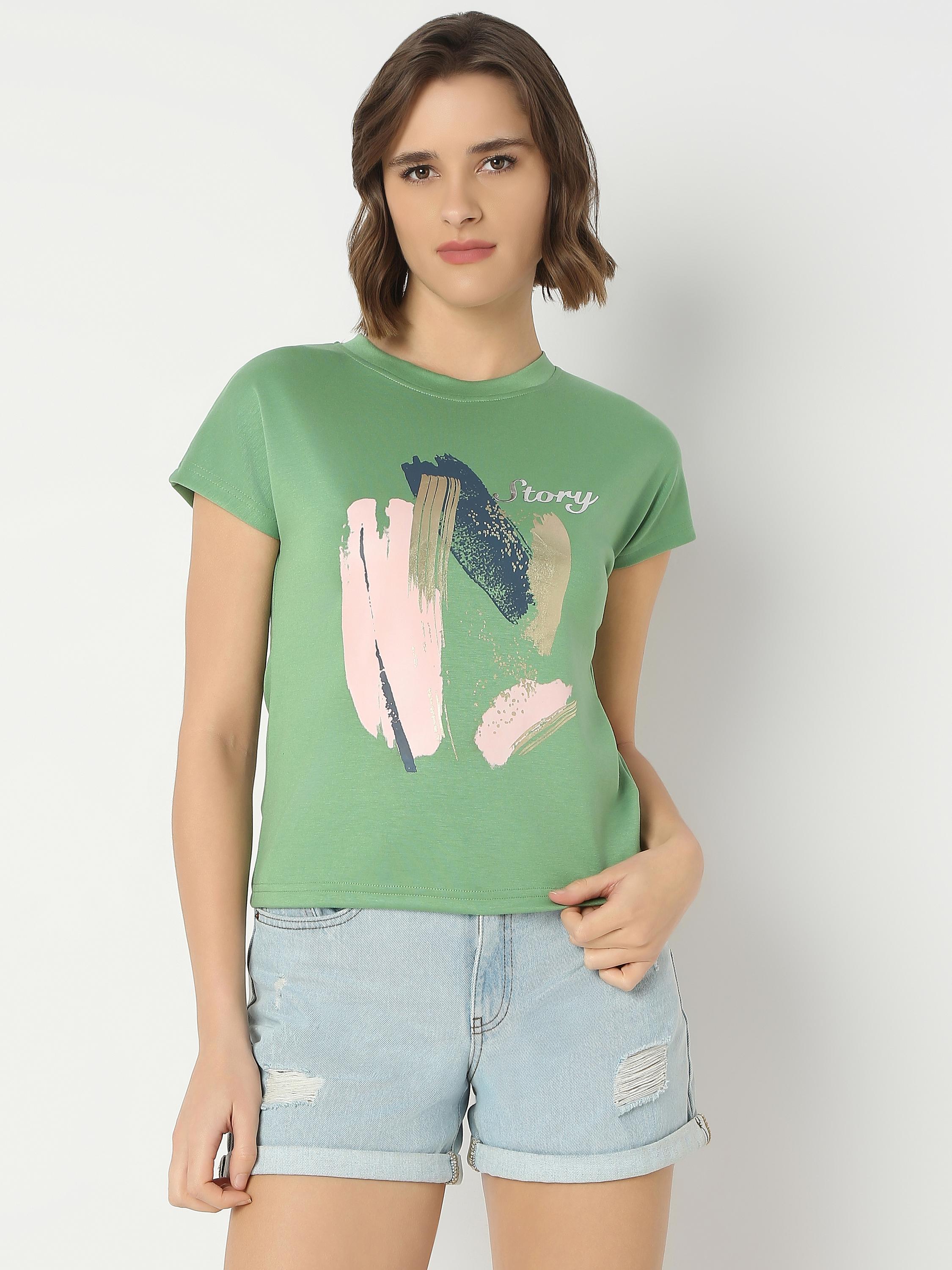 Fitted Crew-Neck Top