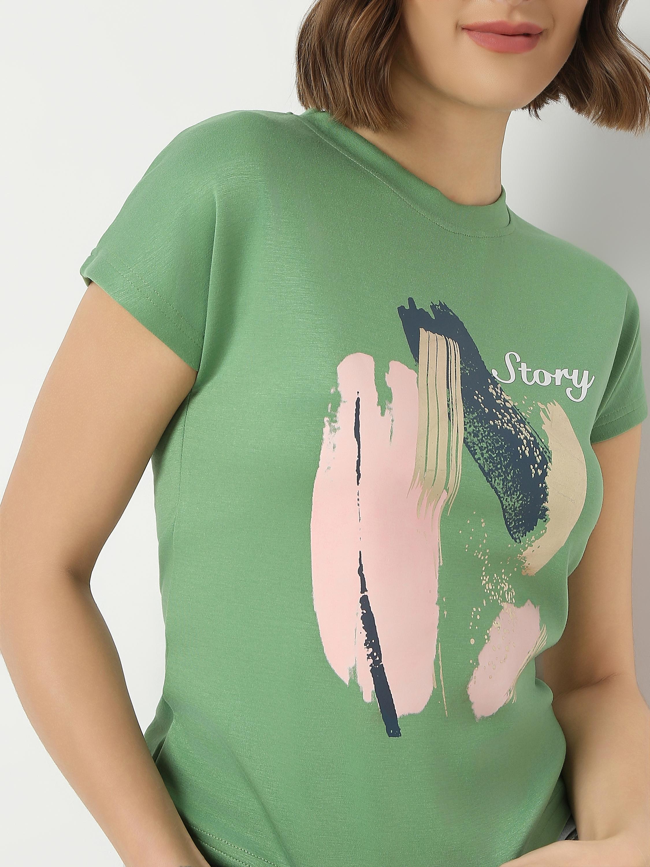 Fitted Crew-Neck Top
