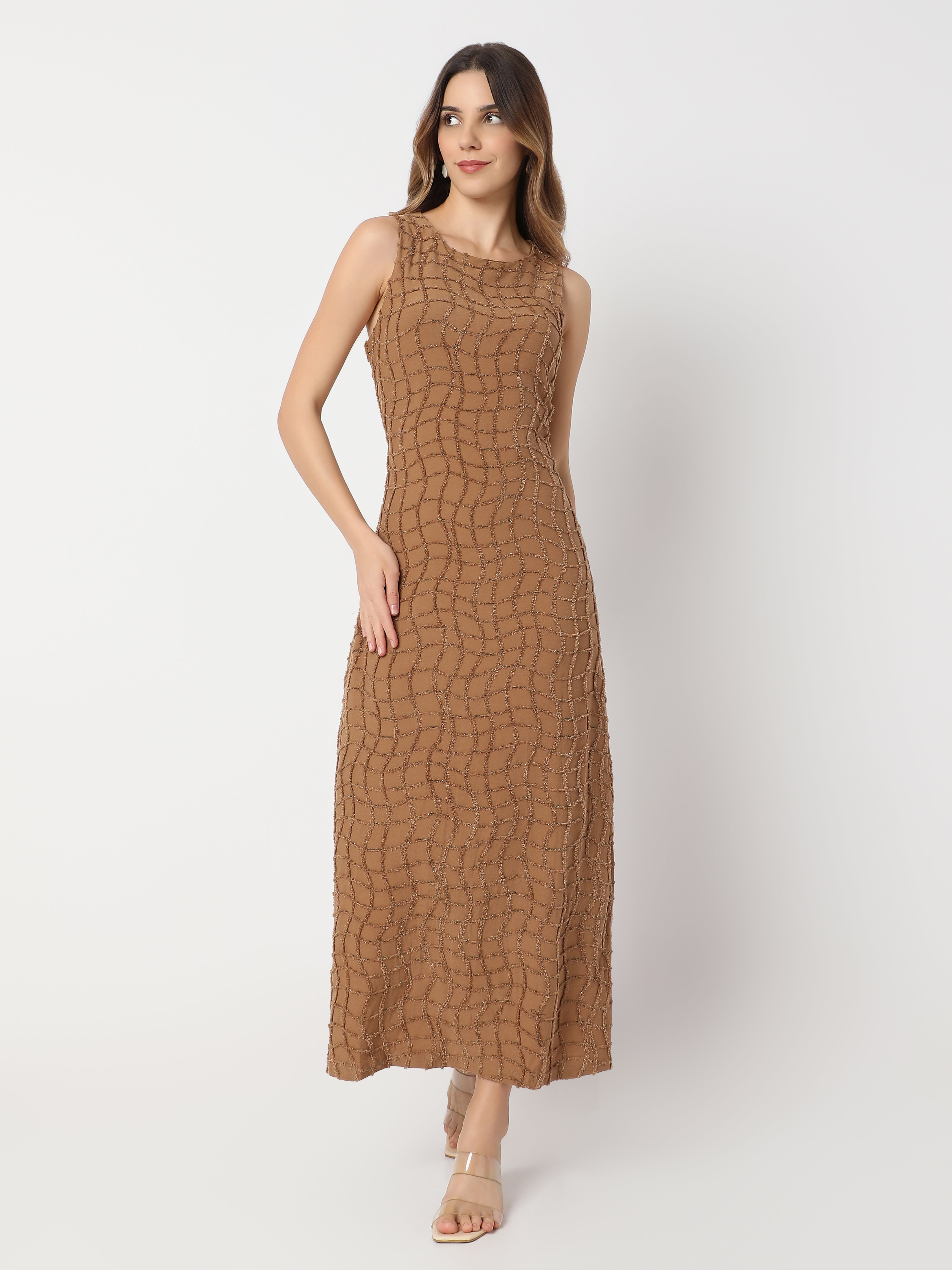 Women's Embellished Sleeveless Maxi Dress